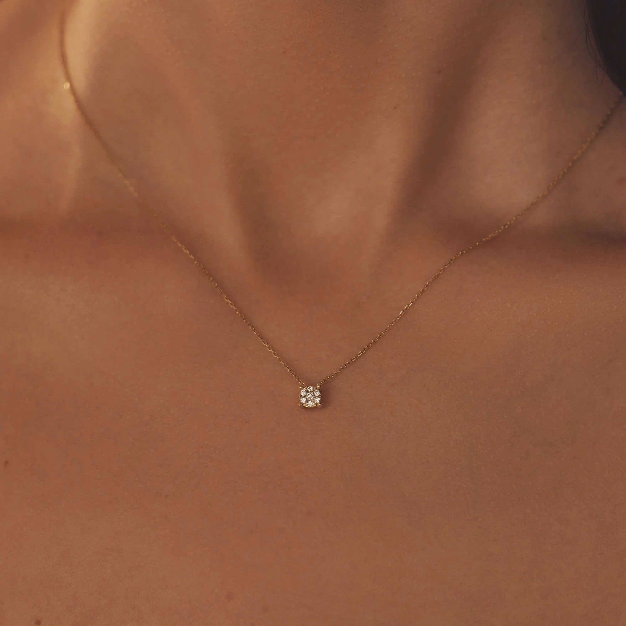 Isabel Bernard De la Paix Hanaé 14 Karat | Gold Halskette | Diamant 0.08 Karat | IBD350007 - Image 2