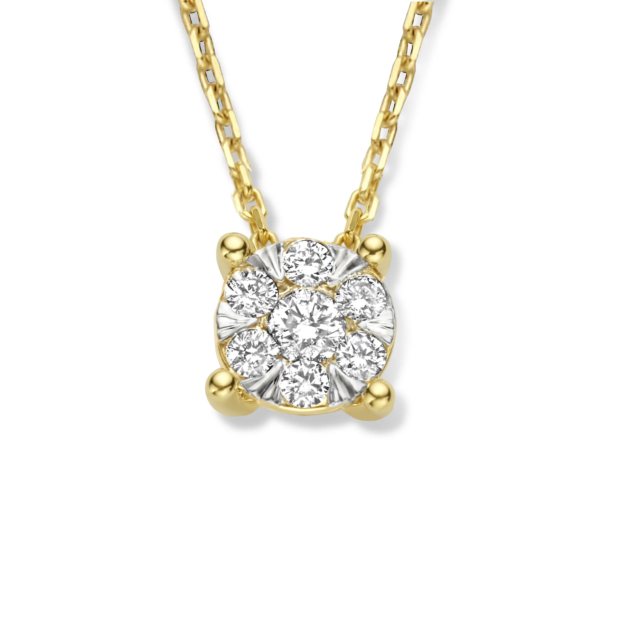 Isabel Bernard De la Paix Hanaé 14 Karat | Gold Halskette | Diamant 0.08 Karat | IBD350007 - Image 5