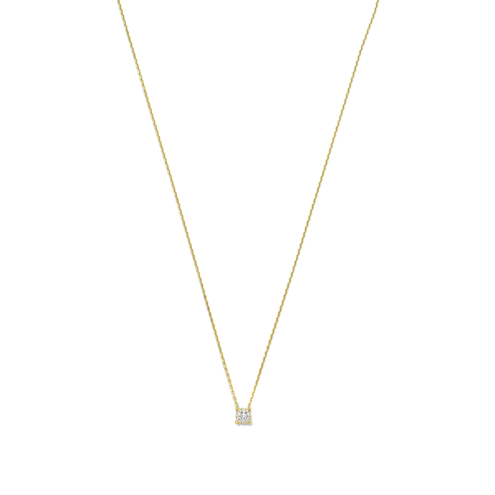 Isabel Bernard De la Paix Hanaé 14 Karat | Gold Halskette | Diamant 0.08 Karat | IBD350007 - Image 6