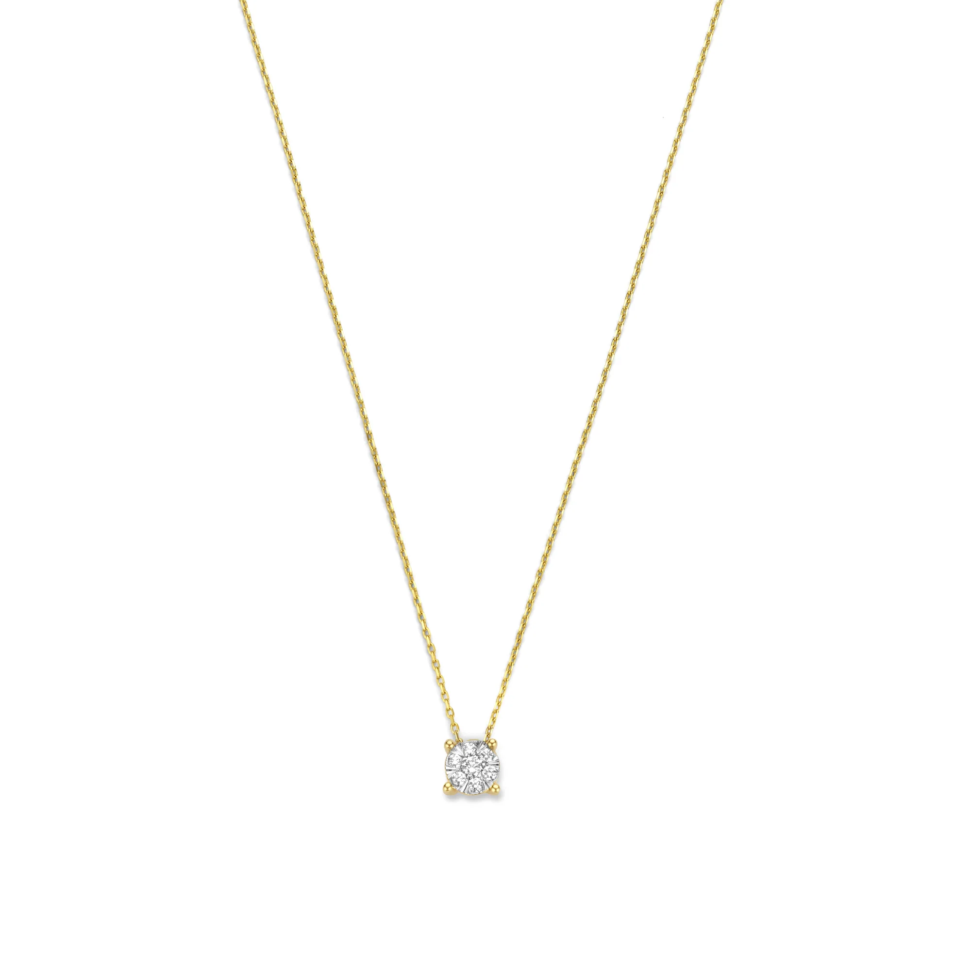 Isabel Bernard De la Paix Hanaé 14 Karat | Gold Halskette | Diamant 0.14 Karat | IBD350008