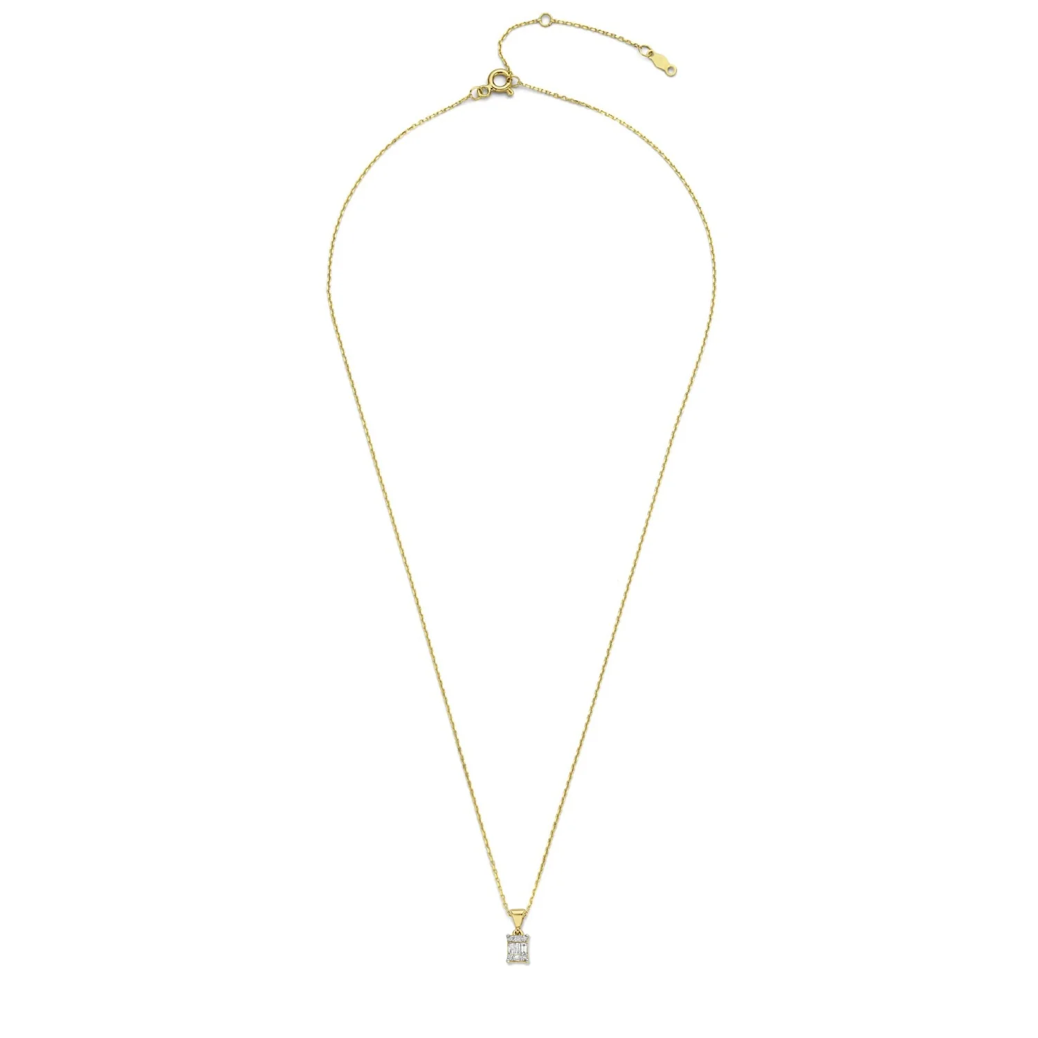 Isabel Bernard De la Paix Maxime 14 Karat | Gold Halskette | Diamant 0.11 Karat | IBD350017 - Image 7