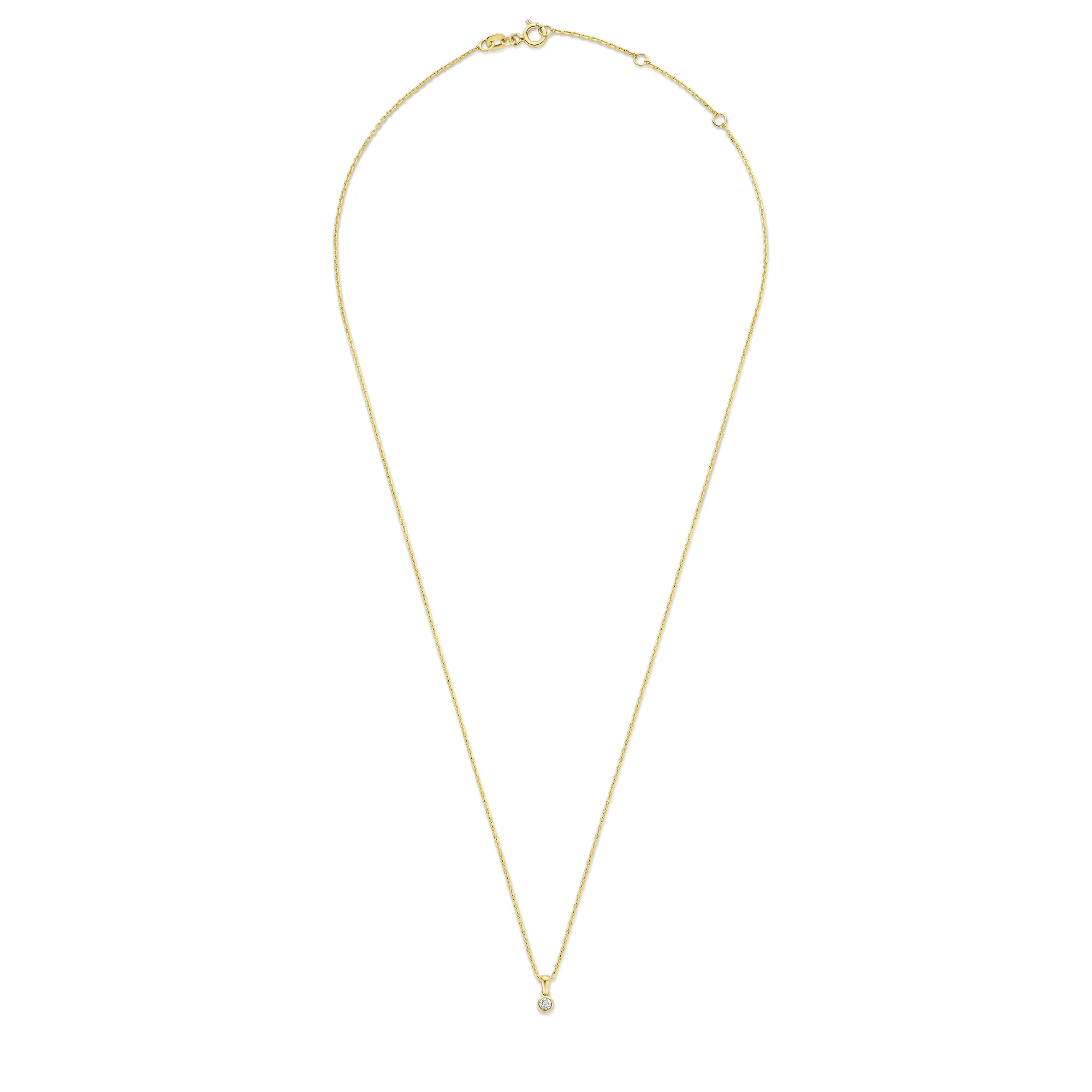 Isabel Bernard De La Paix Inaya 14 Karat | Gold Halskette | Diamant 0.01 Karat | IBD350021 - Image 7