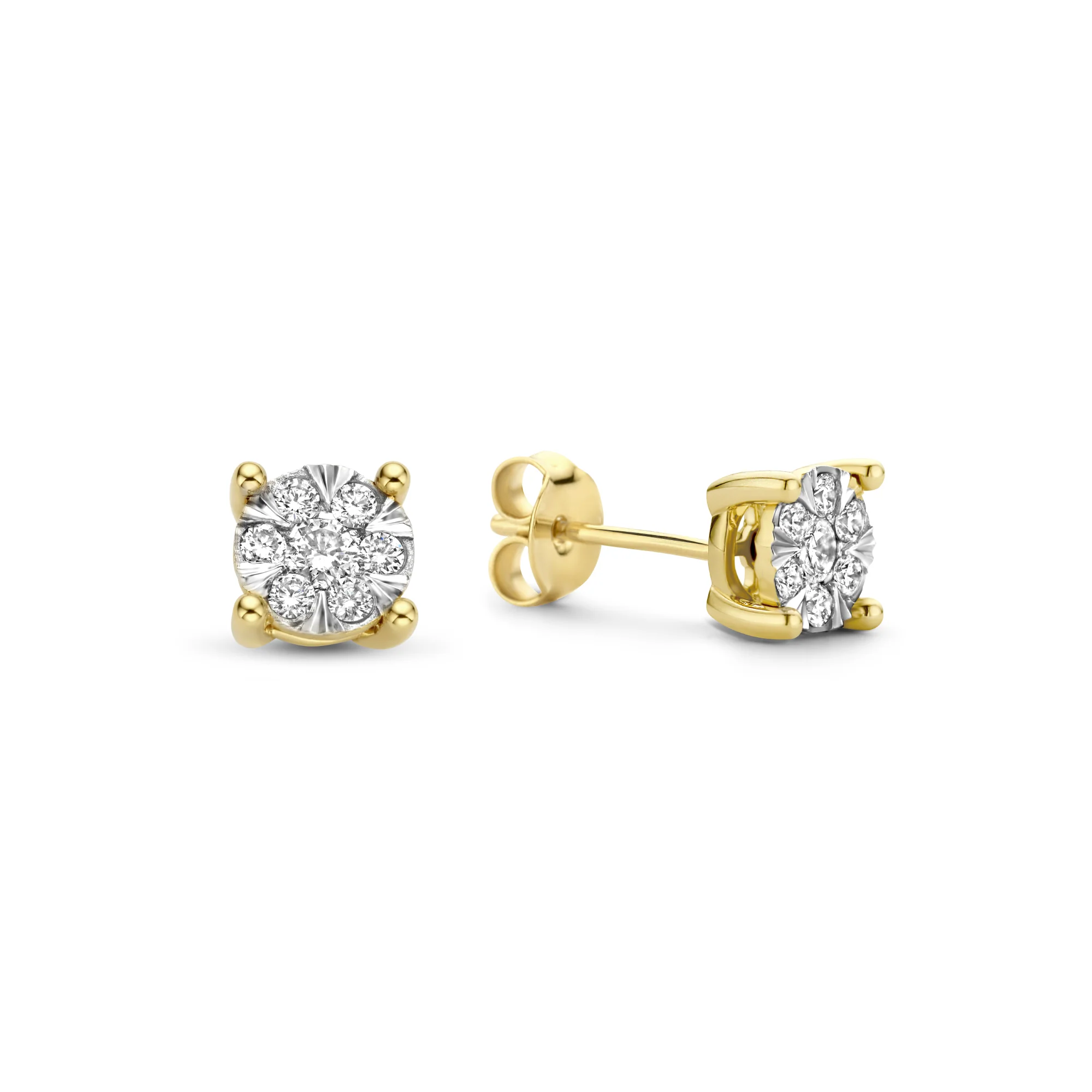 Isabel Bernard De la Paix Hanaé 14 Karat | Gold Ohrstecker | Diamant 0.28 Karat | IBD360013