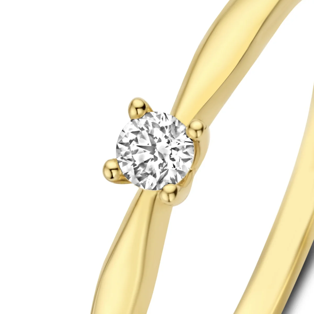 Isabel Bernard De la Paix Celesse 14 Karat | Gold Ring | Diamant 0.07 Karat | IBD330002-54 - Image 6