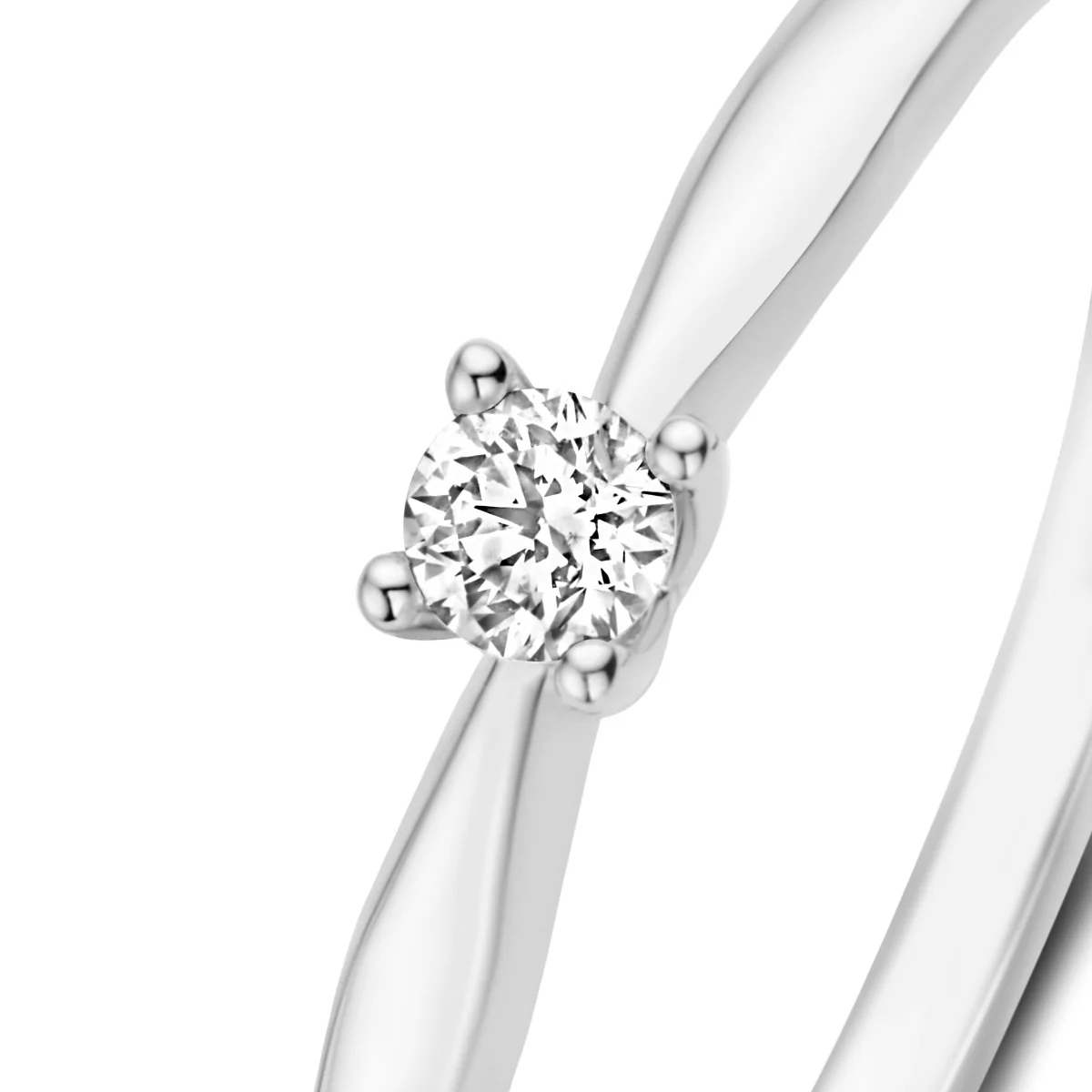 Isabel Bernard De la Paix Celesse 14 Karat | Weißgold Ring | Diamant 0.07 Karat | IBD330005-54 - Image 8
