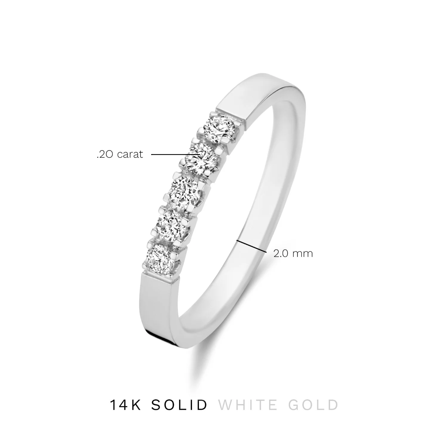 Isabel Bernard De la Paix damen Ring Weißgold IBD330019-48 - Image 8