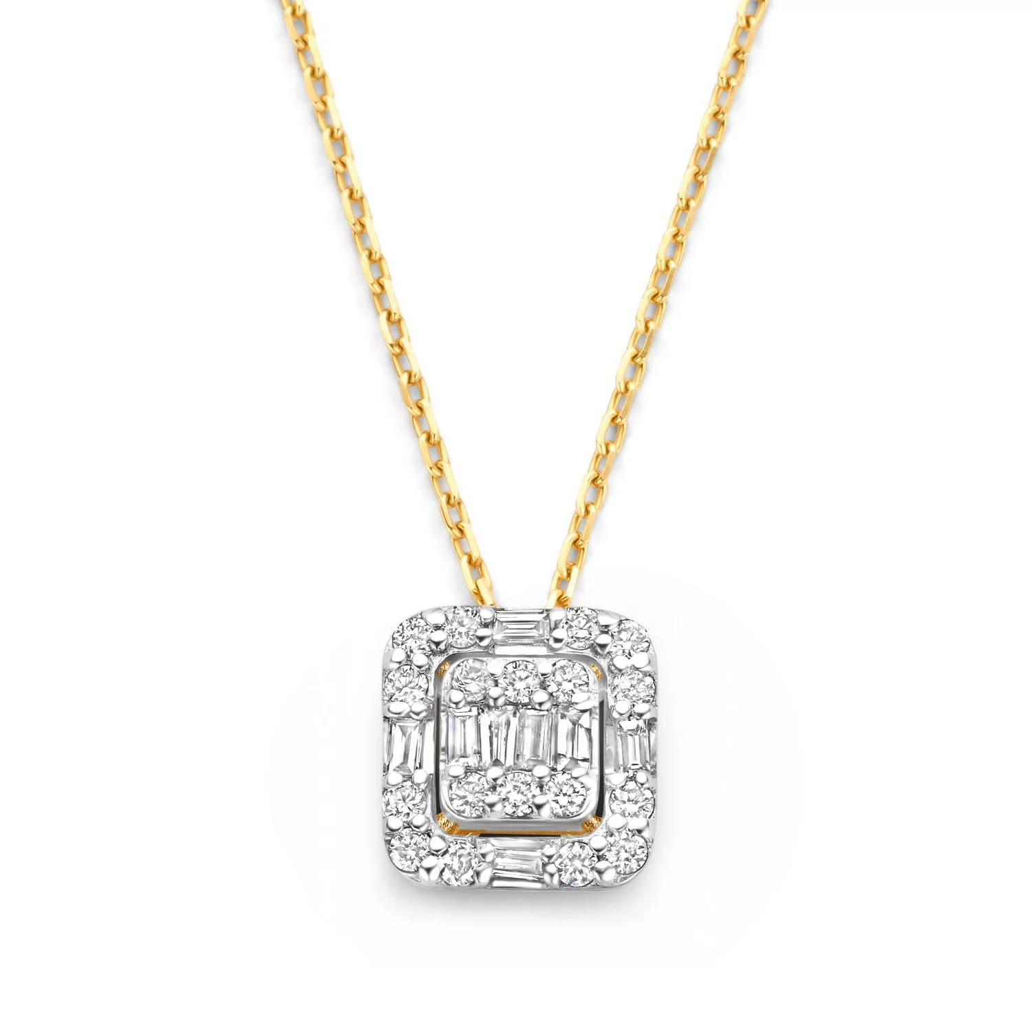 Isabel Bernard De la Paix Elena 14 Karat Goldkette mit Diamant 0.18 ct IBD350030 - Image 5