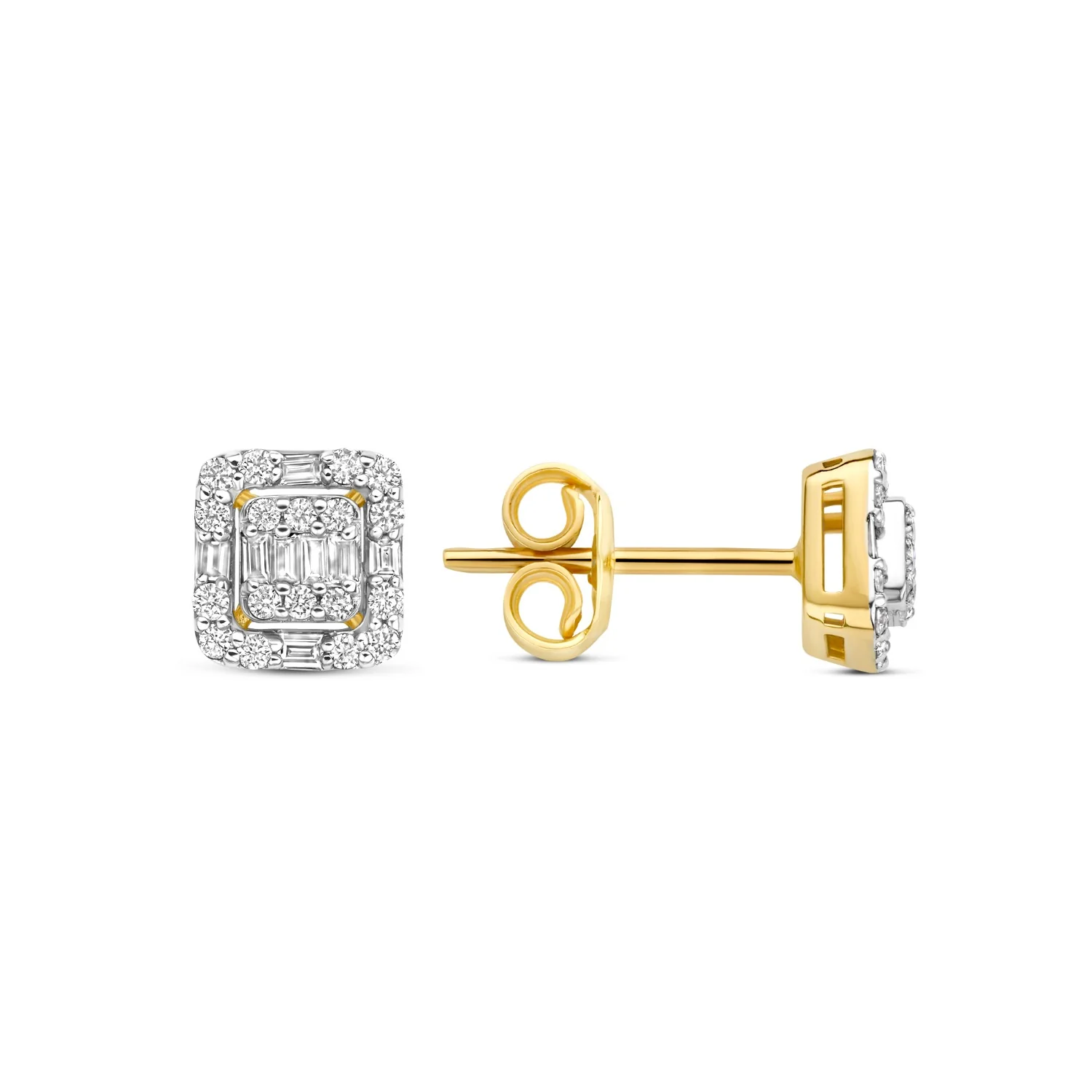 Isabel Bernard De la Paix Elena 14 Karat Goldohrrstecker mit Diamant 0.25 ct IBD360032 - Image 6