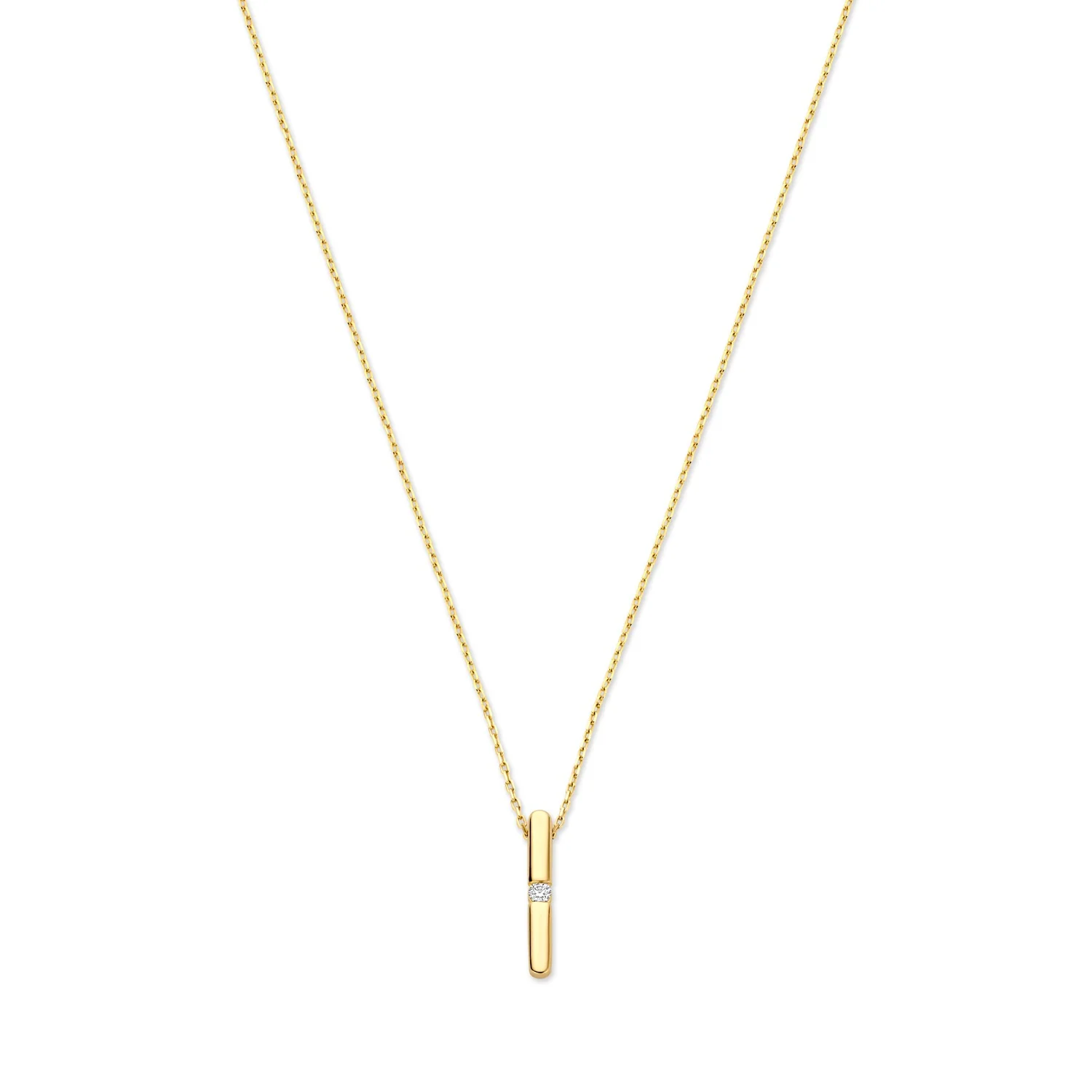 Isabel Bernard De la Paix Flavie 14 Karat gold necklace with diamond 0.03 carat IBD350027