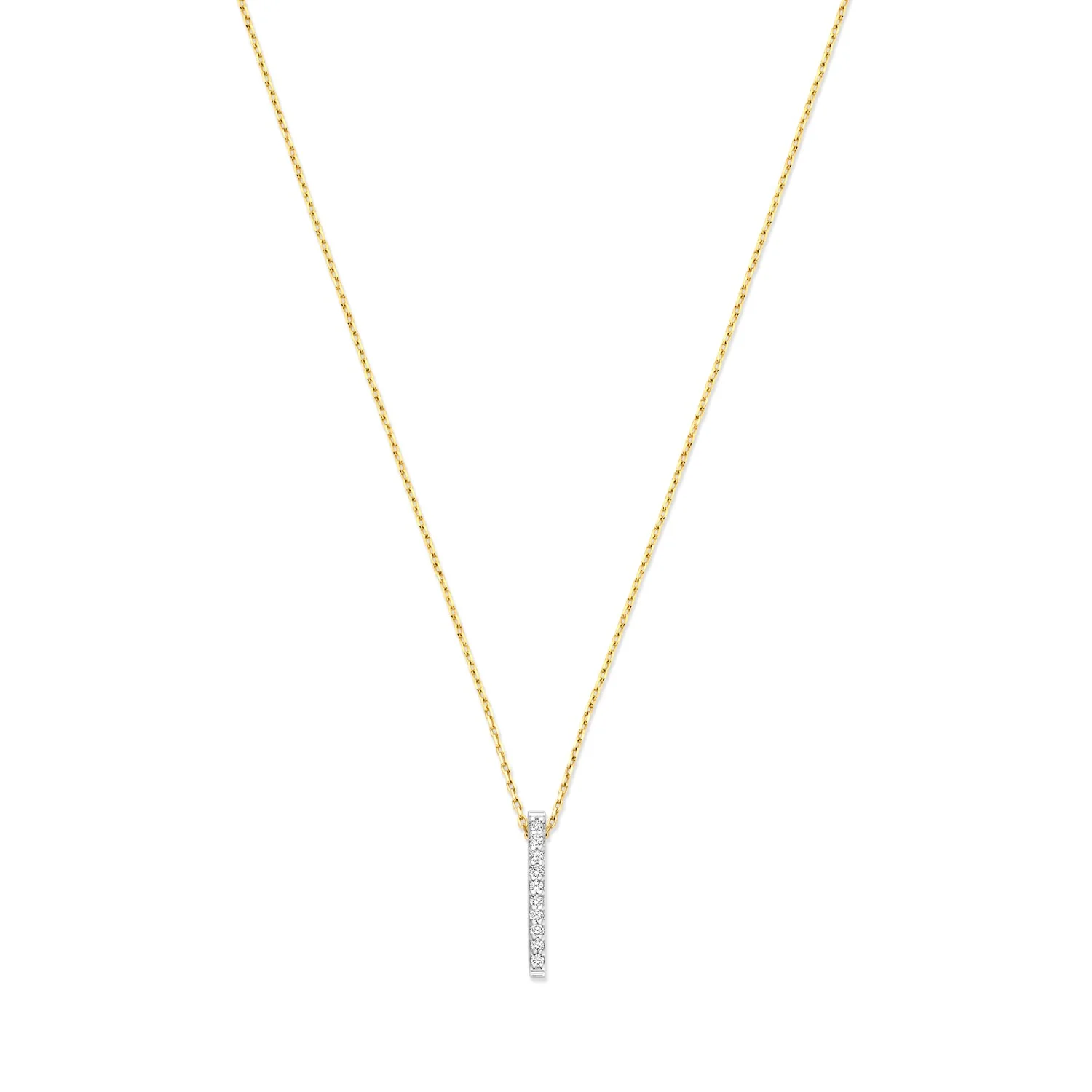 Isabel Bernard De la Paix Flavie 14 Karat gold necklace with diamond 0.06 carat IBD350032
