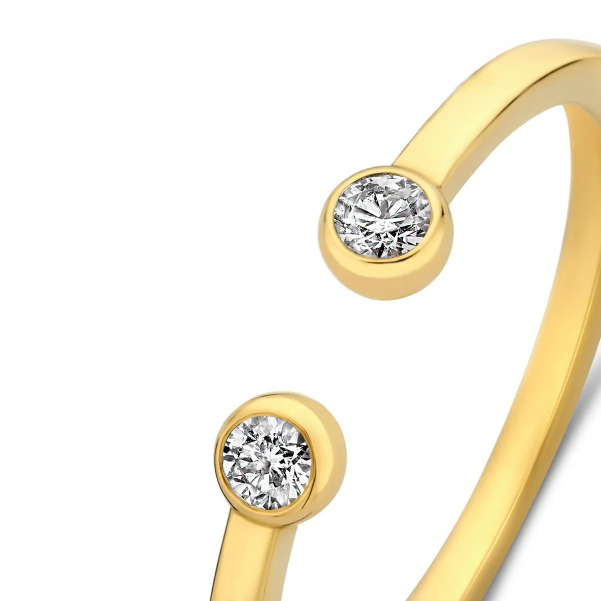 Isabel Bernard De la Paix Flavie 14 Karat | Gold Ring | Diamant 0.08 Karat | IBD330032-58 - Image 6