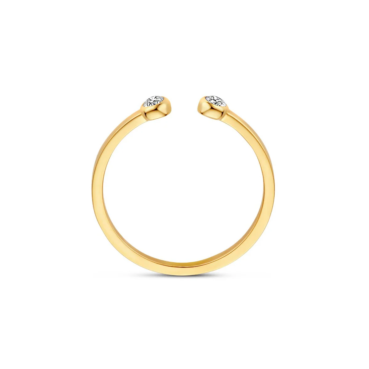 Isabel Bernard De la Paix Flavie 14 Karat | Gold Ring | Diamant 0.08 Karat | IBD330032-58 - Image 8