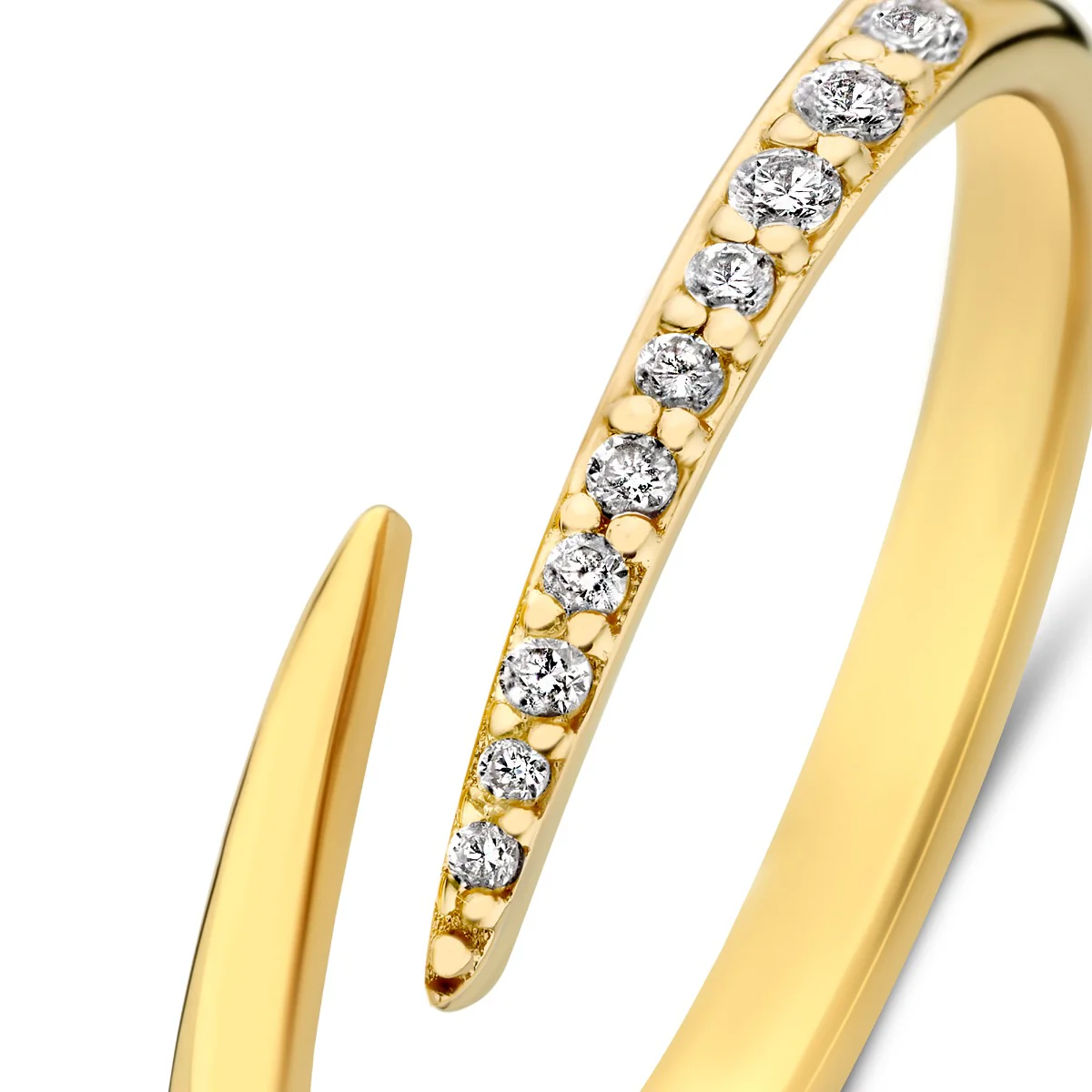 Isabel Bernard De la Paix Flavie 14 Karat Goldring mit Diamant 0.08 ct IBD330034-54 - Image 7