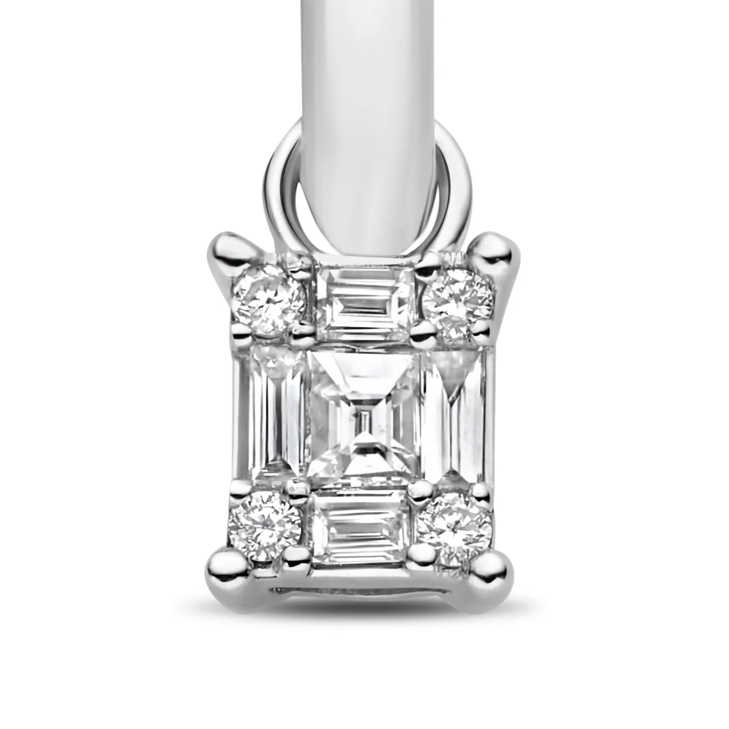 Isabel Bernard De la Paix Maxime 14 Karat Weißgoldohrrstecker mit Diamant 0.24 ct IBD360035 - Image 3