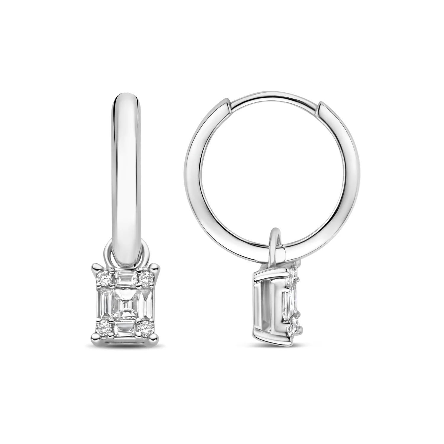 Isabel Bernard De la Paix Maxime 14 Karat Weißgoldohrrstecker mit Diamant 0.24 ct IBD360035 - Image 4