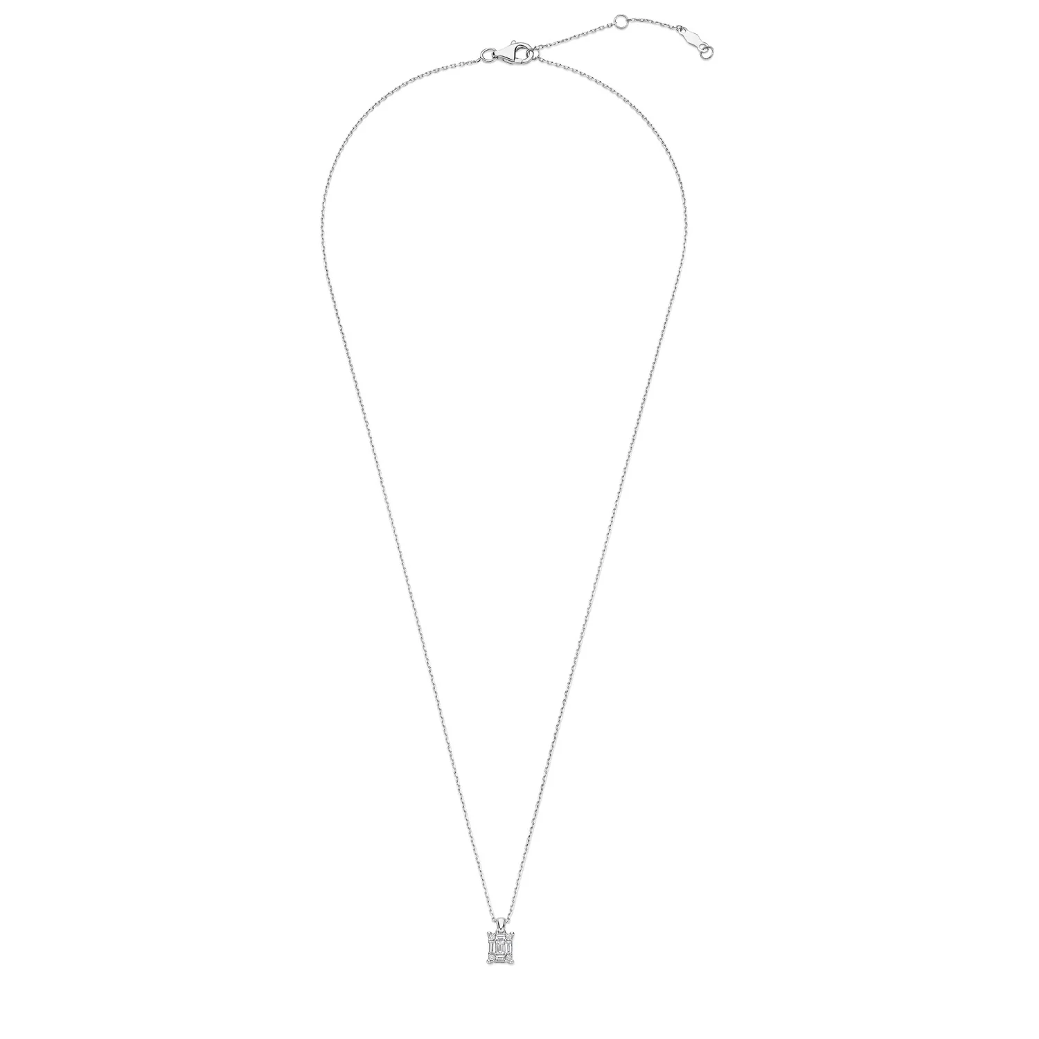 Isabel Bernard De la Paix Maxime 14 Karat Weißgoldkette mit Diamant 0.13 ct IBD350023 - Image 6