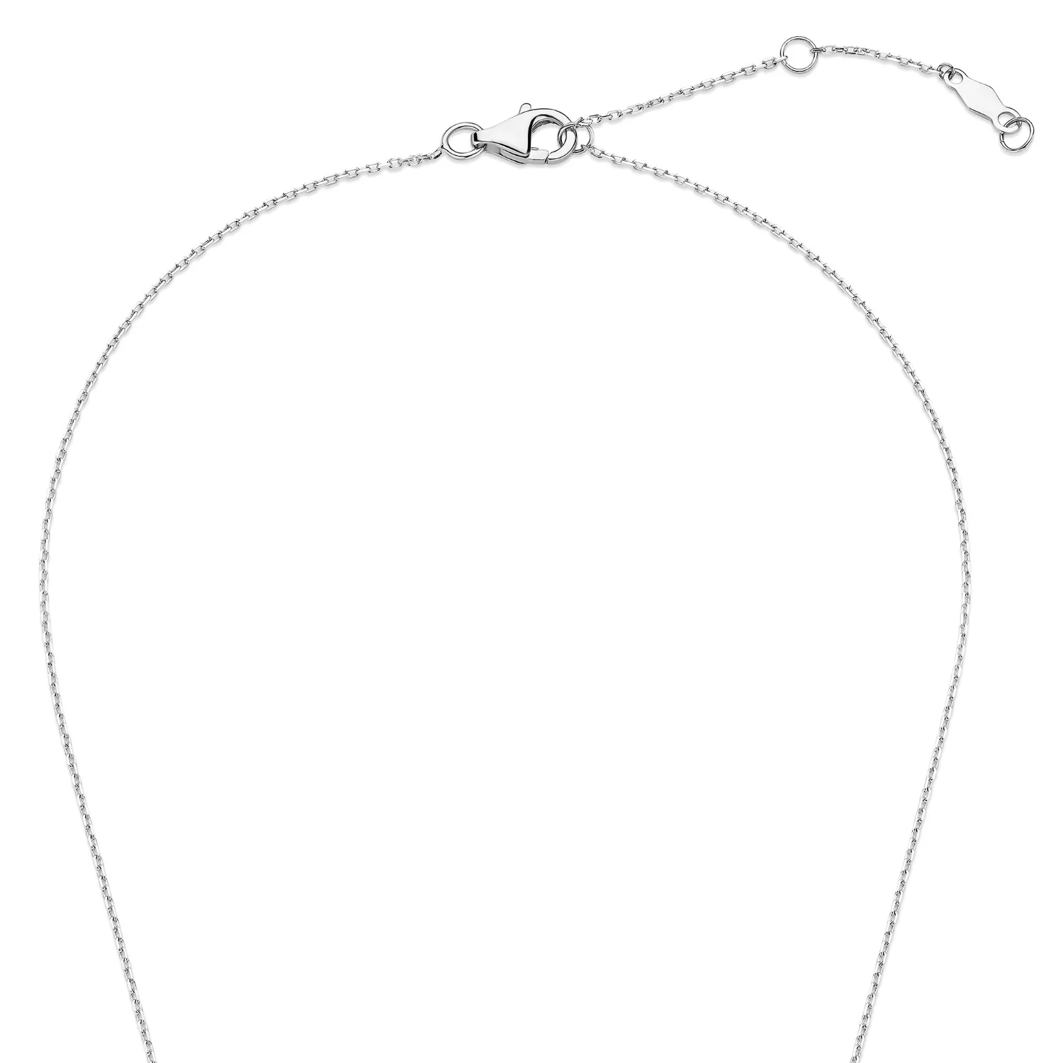 Isabel Bernard De la Paix Maxime 14 Karat Weißgoldkette mit Diamant 0.13 ct IBD350023 - Image 7