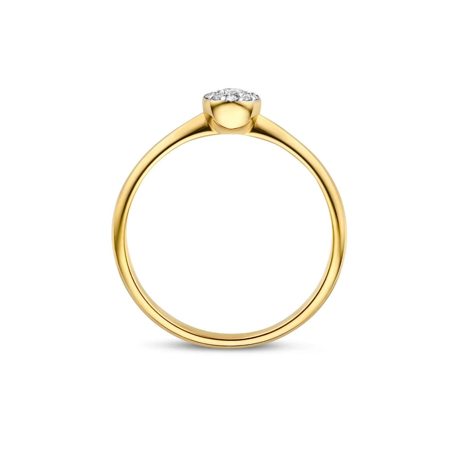 Isabel Bernard De la Paix Viviane 14 Karat Goldring mit Diamant 0.11 ct IBD330037-50 - Image 7