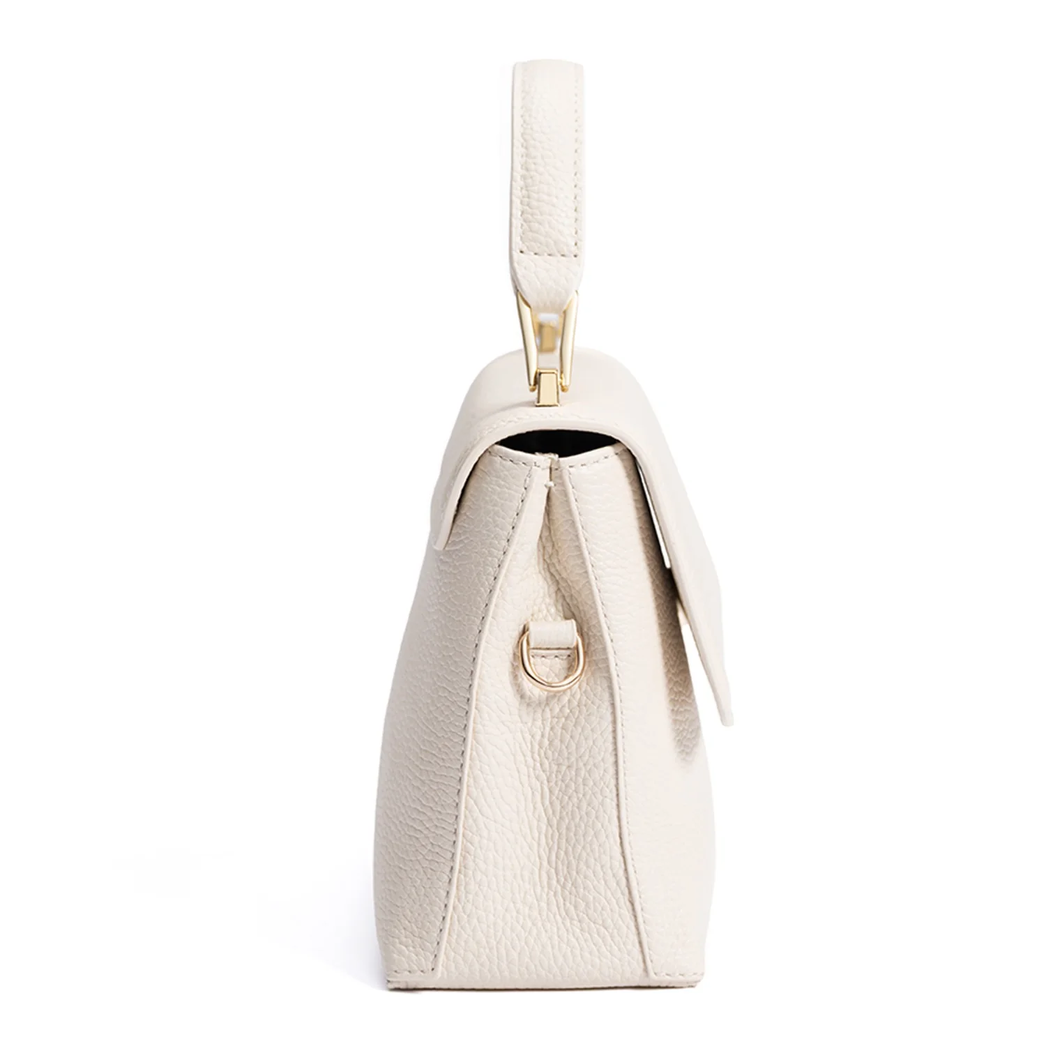 Isabel Bernard Femme Forte Heline Creme Kalbsleder Handtasche IB21027 - Image 5
