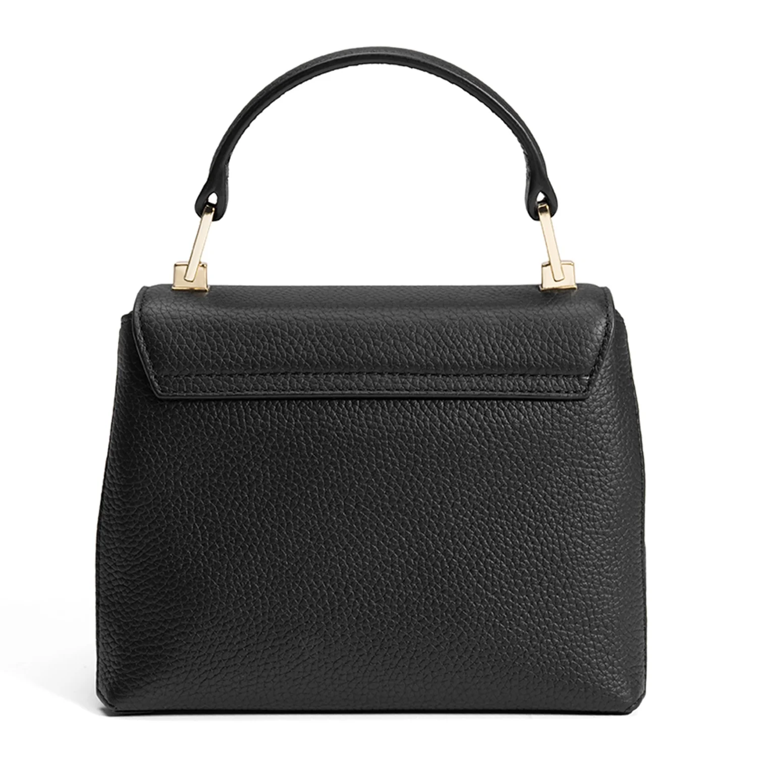 Isabel Bernard Femme Forte Heline Schwarze Kalbsleder Handtasche IB21107 - Image 5