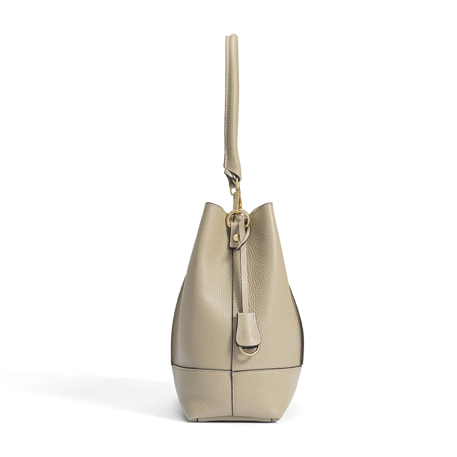 Isabel Bernard Femme Forte Macie Taupe Umhängetasche aus Kalbsleder IB25074-078 - Image 4