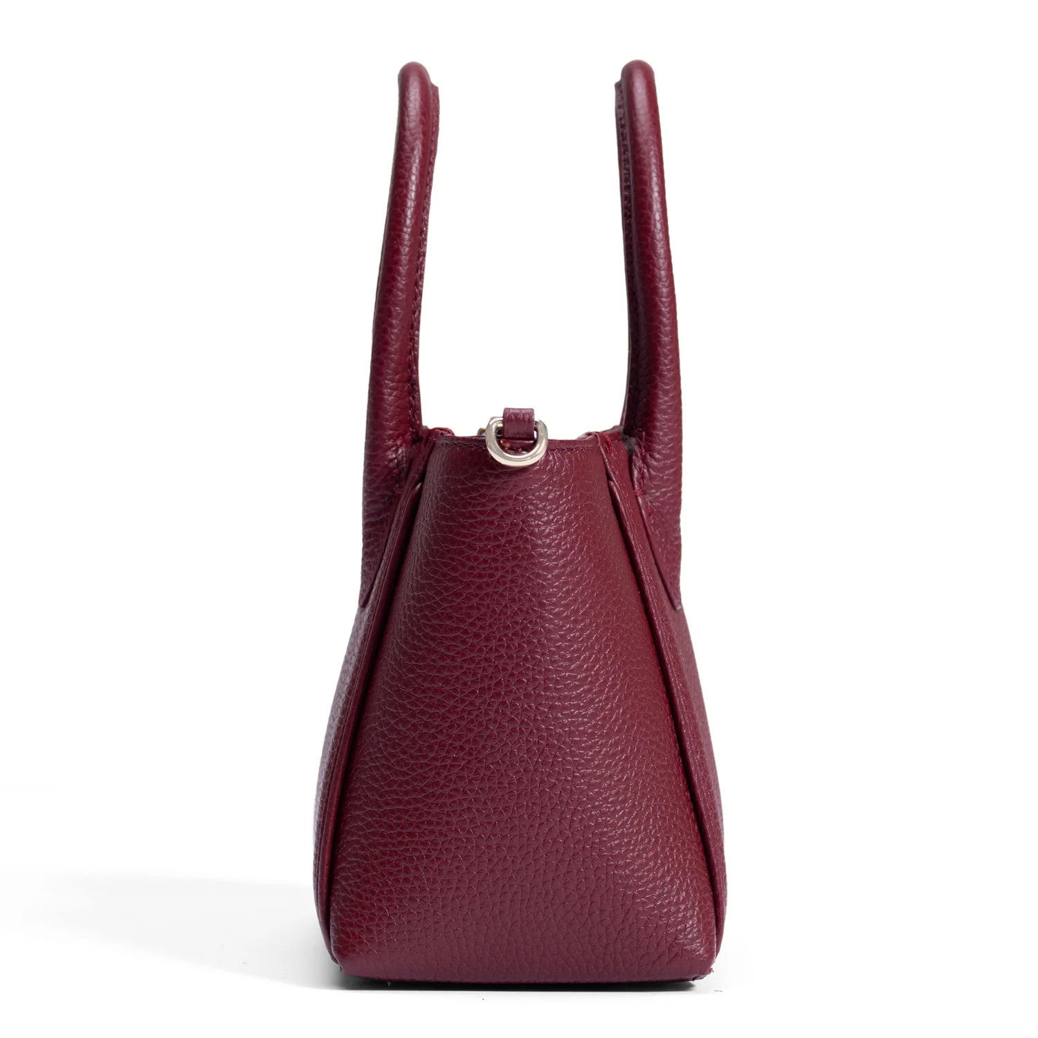 Isabel Bernard Honoré Cloe Mini Bordeaux Kalbsleder Handtasche IB21124-052 - Image 4