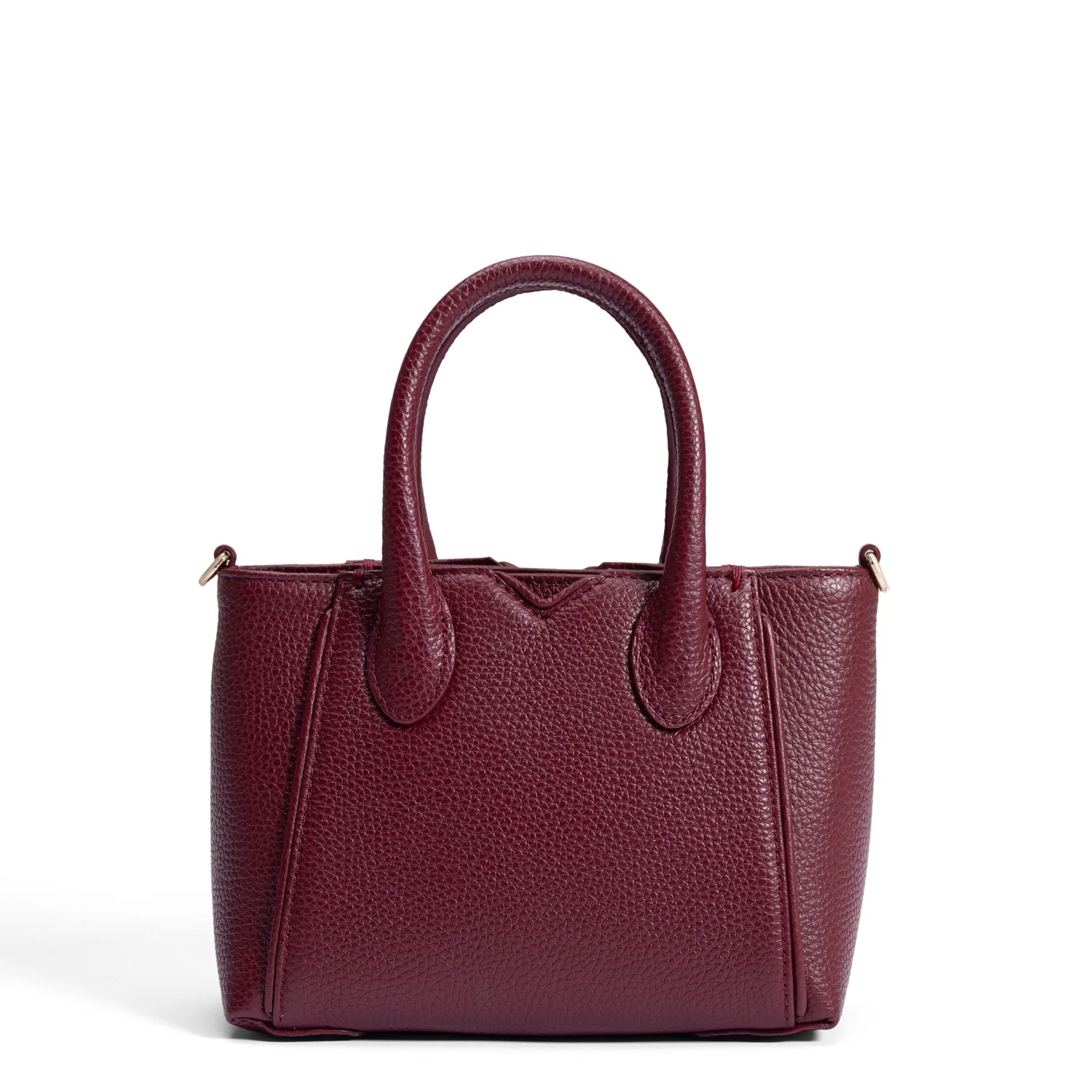 Isabel Bernard Honoré Cloe Mini Bordeaux Kalbsleder Handtasche IB21124-052 - Image 5