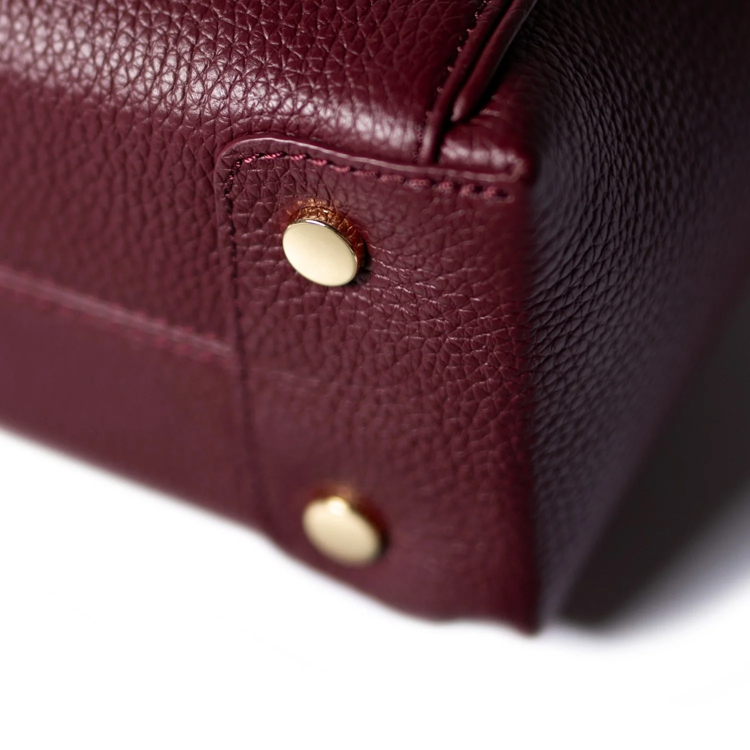 Isabel Bernard Honoré Cloe Mini Bordeaux Kalbsleder Handtasche IB21124-052 - Image 7
