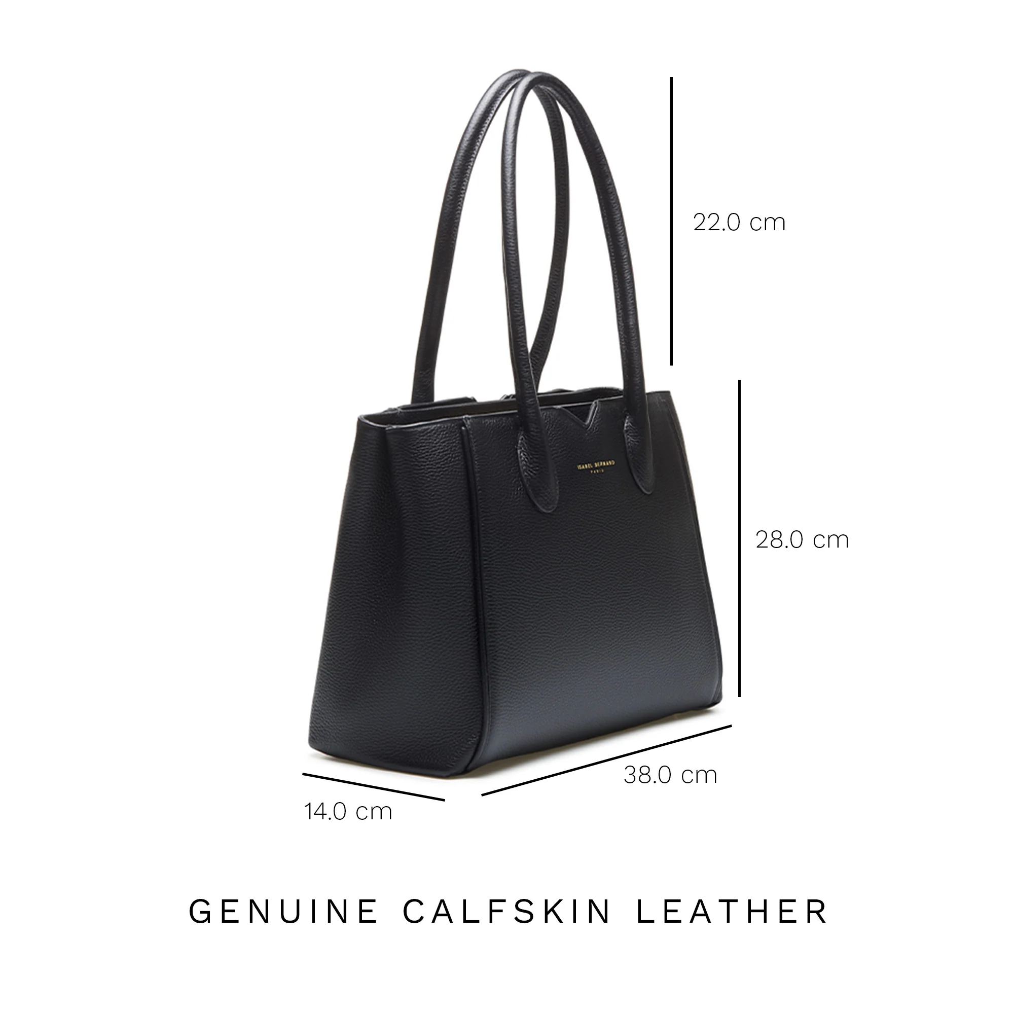 Isabel Bernard Honoré Cloe Schwarze Handtasche IB25001 - Image 8