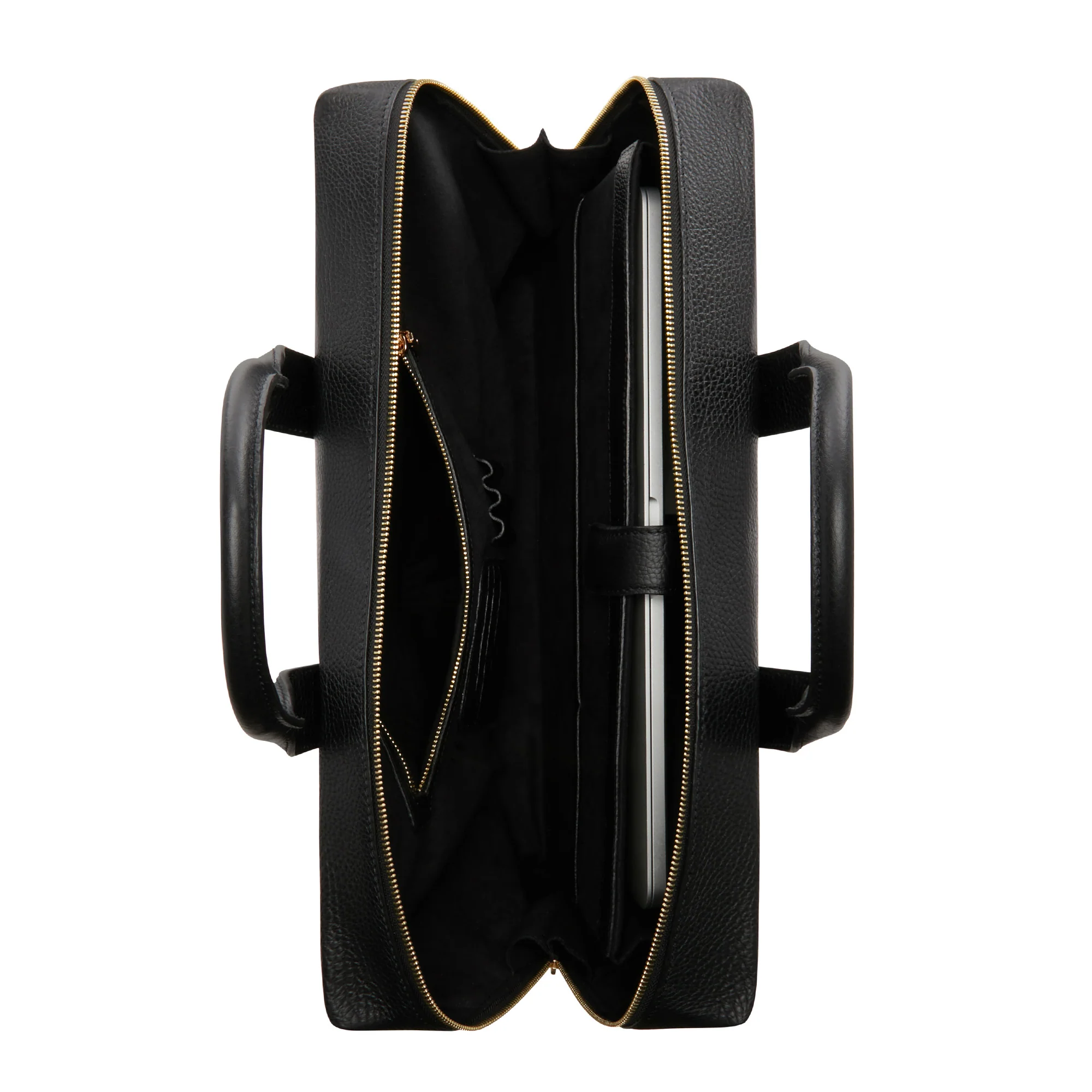 Isabel Bernard Honoré Anique Handtasche aus schwarzem Kalbsleder IB25071 - Image 6