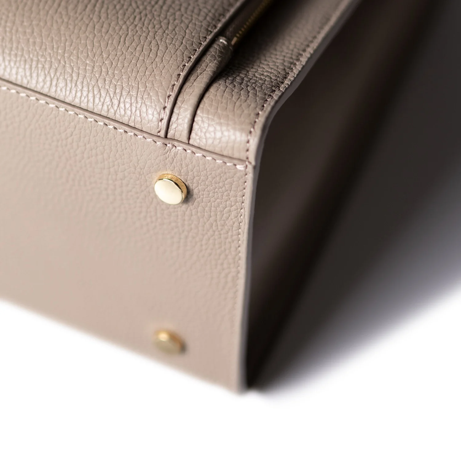 Isabel Bernard Honoré Nadine Taupe Leder Handtasche aus Kalbsleder IB25038 - Image 7
