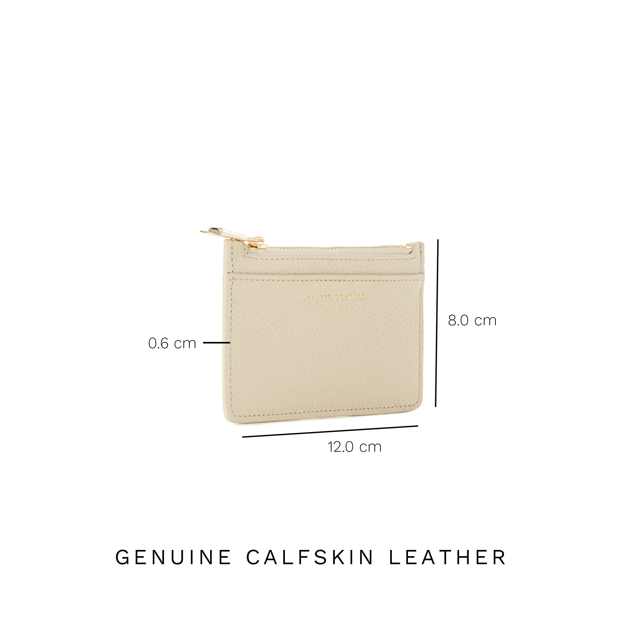Isabel Bernard Honoré Aveline Creme Leder Damen Kartenhalter aus Kalbsleder IB27021 - Image 9