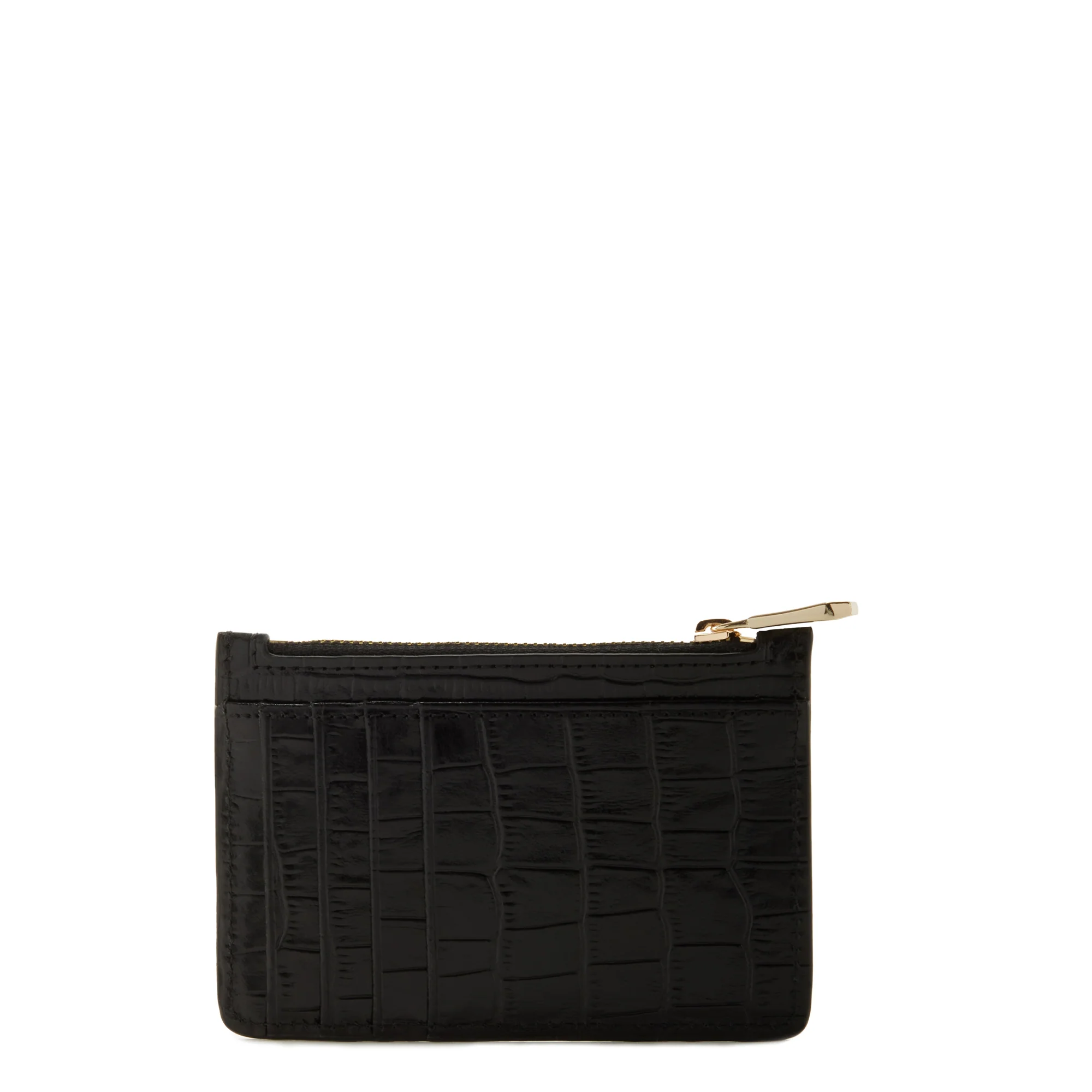 Isabel Bernard Honoré Aveline Kroko Schwarzes Damen Kartenhalter aus Kalbsleder IB27018 - Image 6