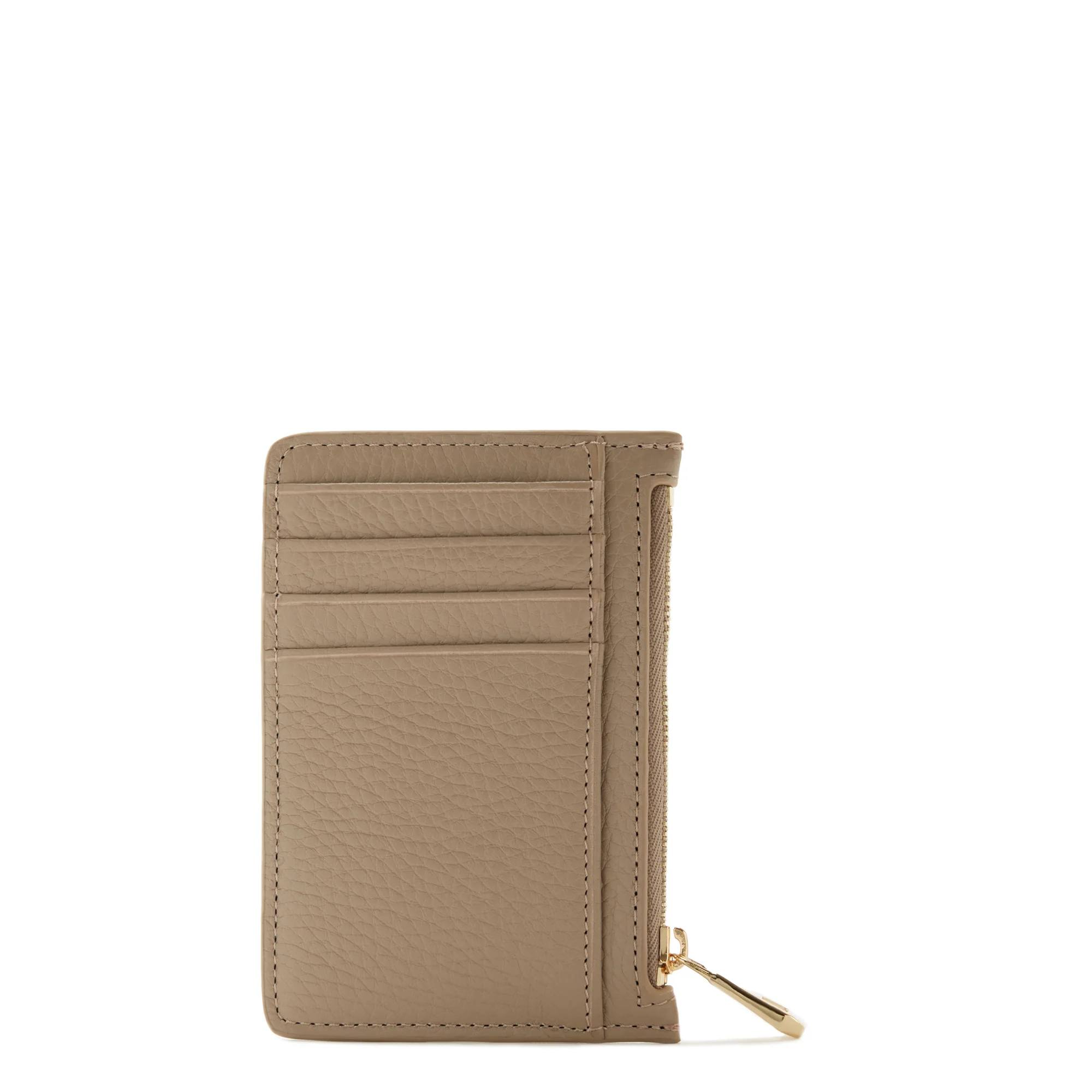 Isabel Bernard Honoré Aveline Taupe Leder Damen Kartenhalter aus Kalbsleder IB27017 - Image 7