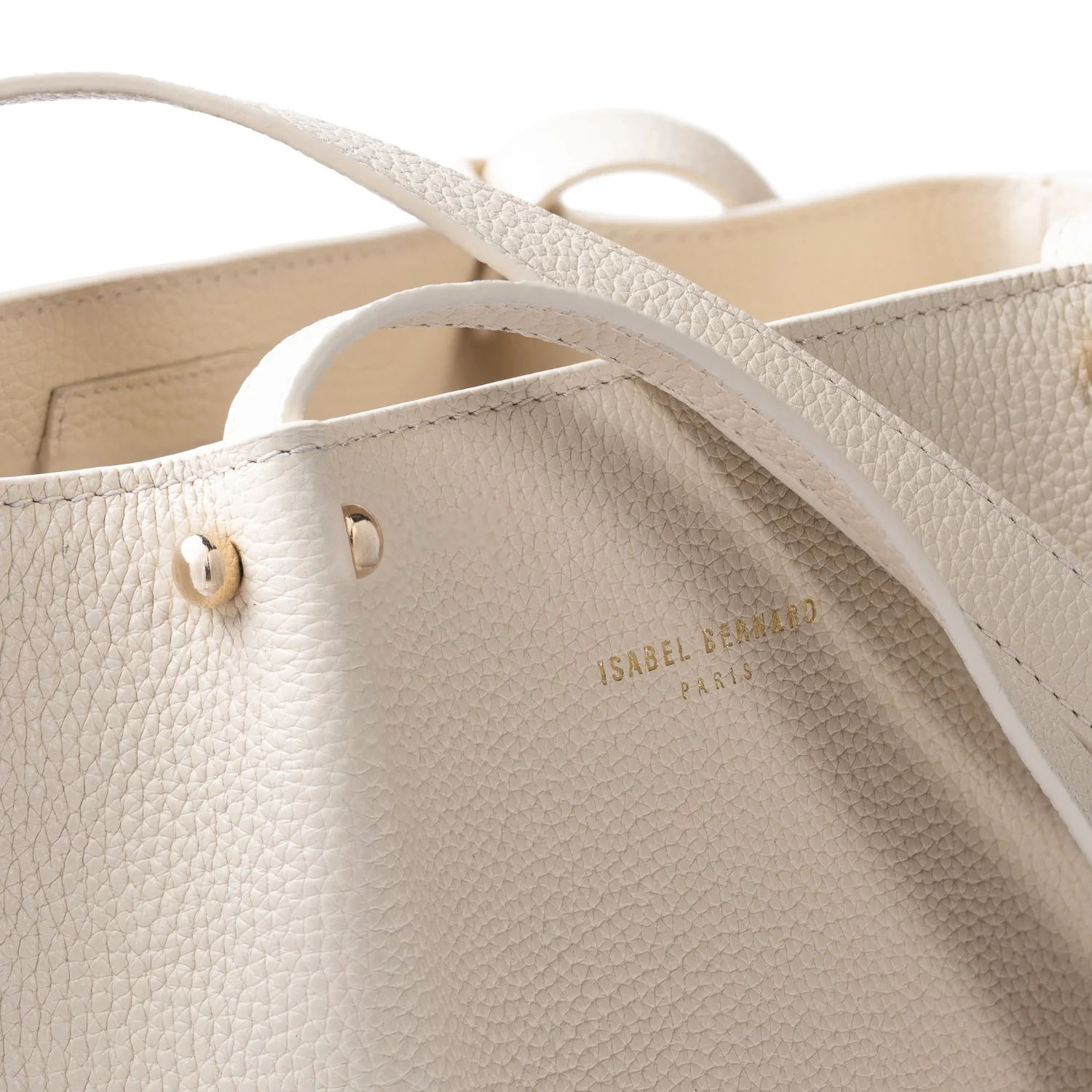 Isabel Bernard Honoré Nata Cremefarbener Leder Shopper aus Kalbsleder IB25086-070 - Image 9