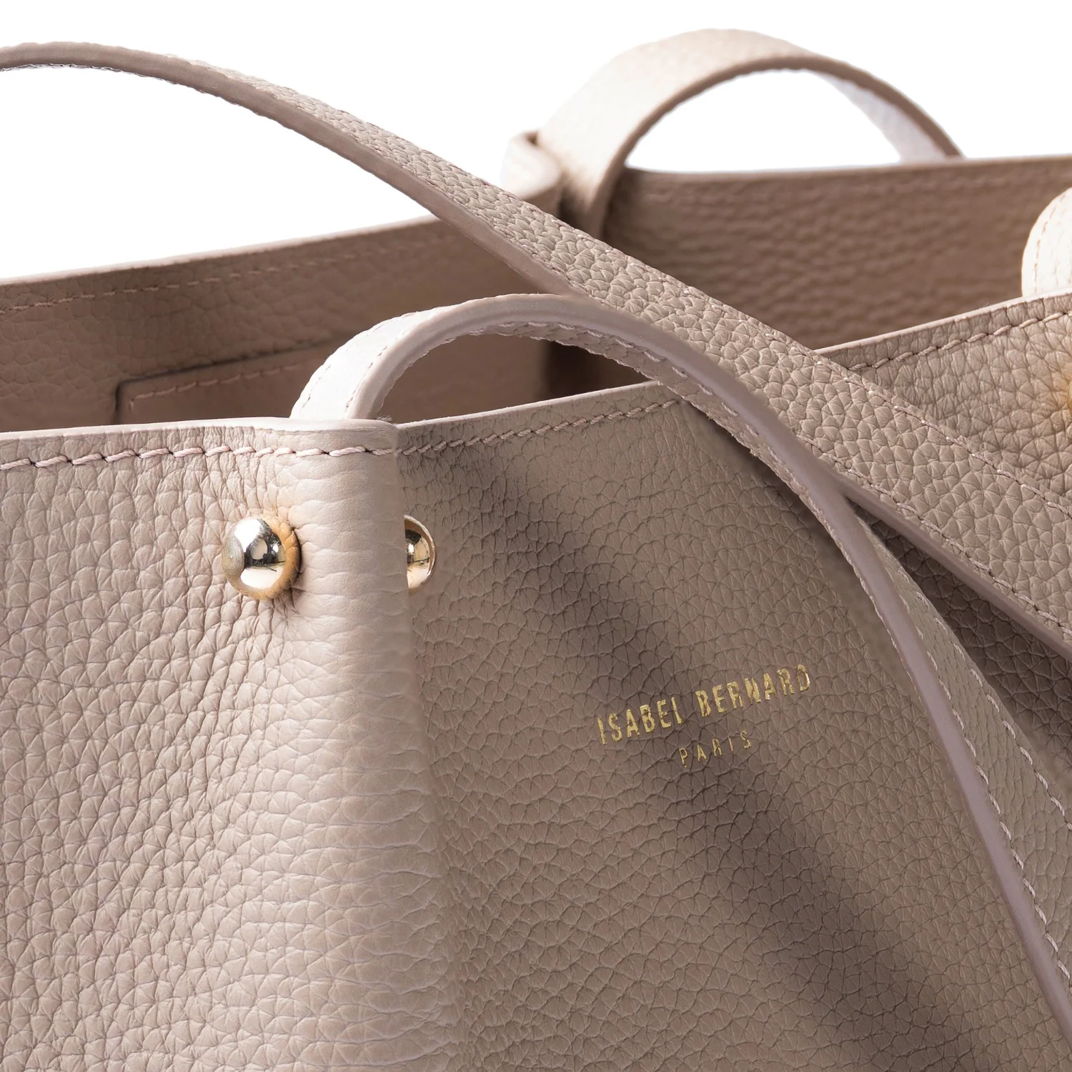 Isabel Bernard Honoré Nata Taupe Leder Shopper aus Kalbsleder IB25086-078 - Image 7