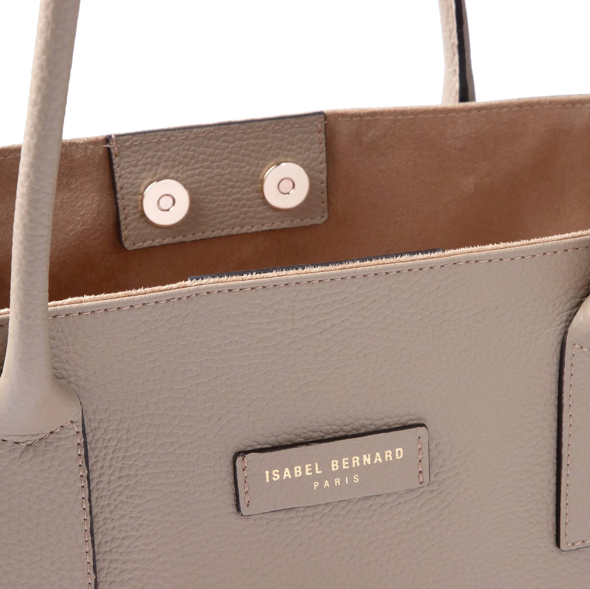 Isabel Bernard Honoré Elin Taupe Kalbsleder Schultertasche IB25111-078 - Image 6
