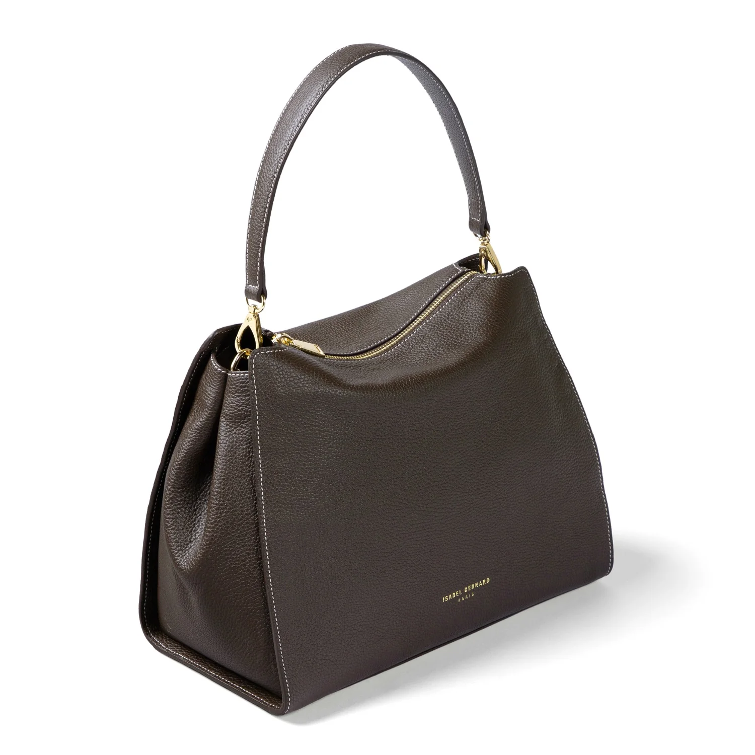 Isabel Bernard Honoré Emma Schultertasche Dunkelbraun IB21134-031 - Image 9