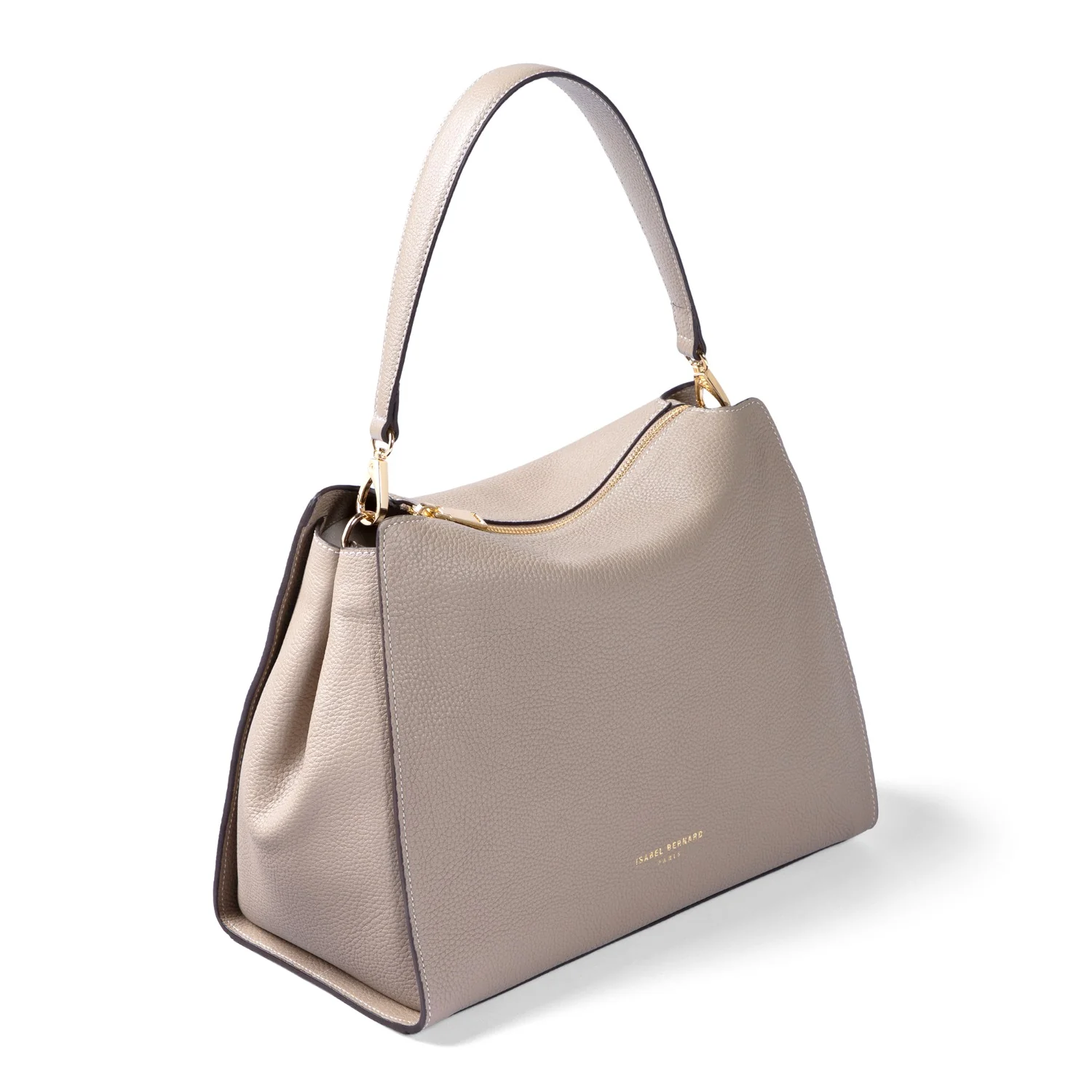 Isabel Bernard Honoré Emma Schultertasche Taupe IB21134-078 - Image 9