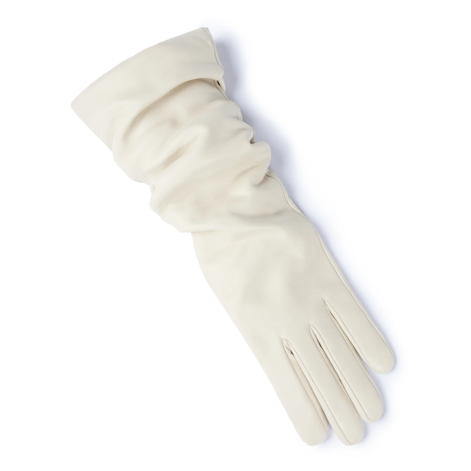 Isabel Bernard Honoré Estelle cremefarbene Lederhandschuhe aus Ziegenleder IB67005-372-7 - Image 8
