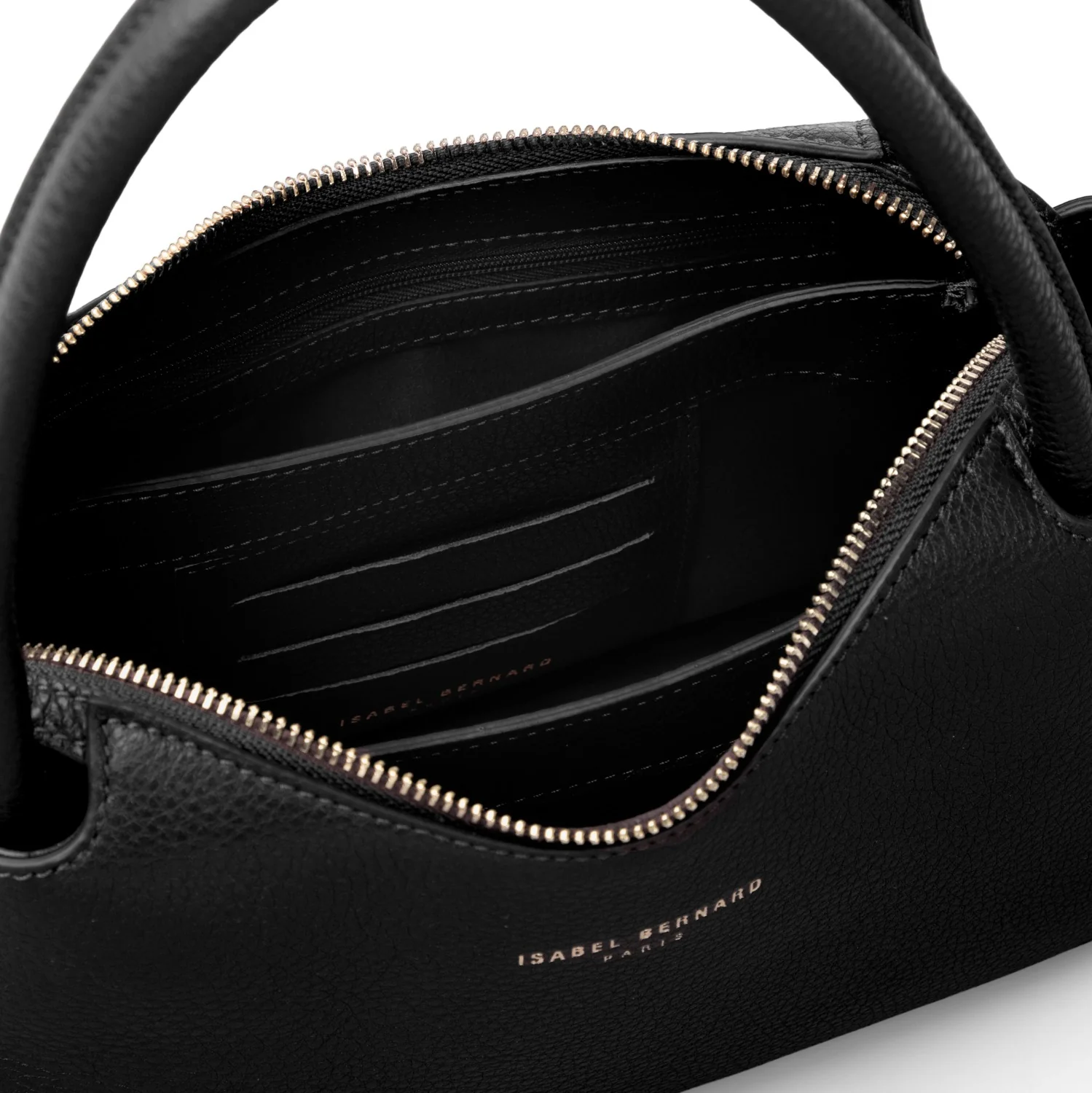 Isabel Bernard Honoré Eve Schwarze Handtasche aus Kalbsleder IB21133-001 - Image 7
