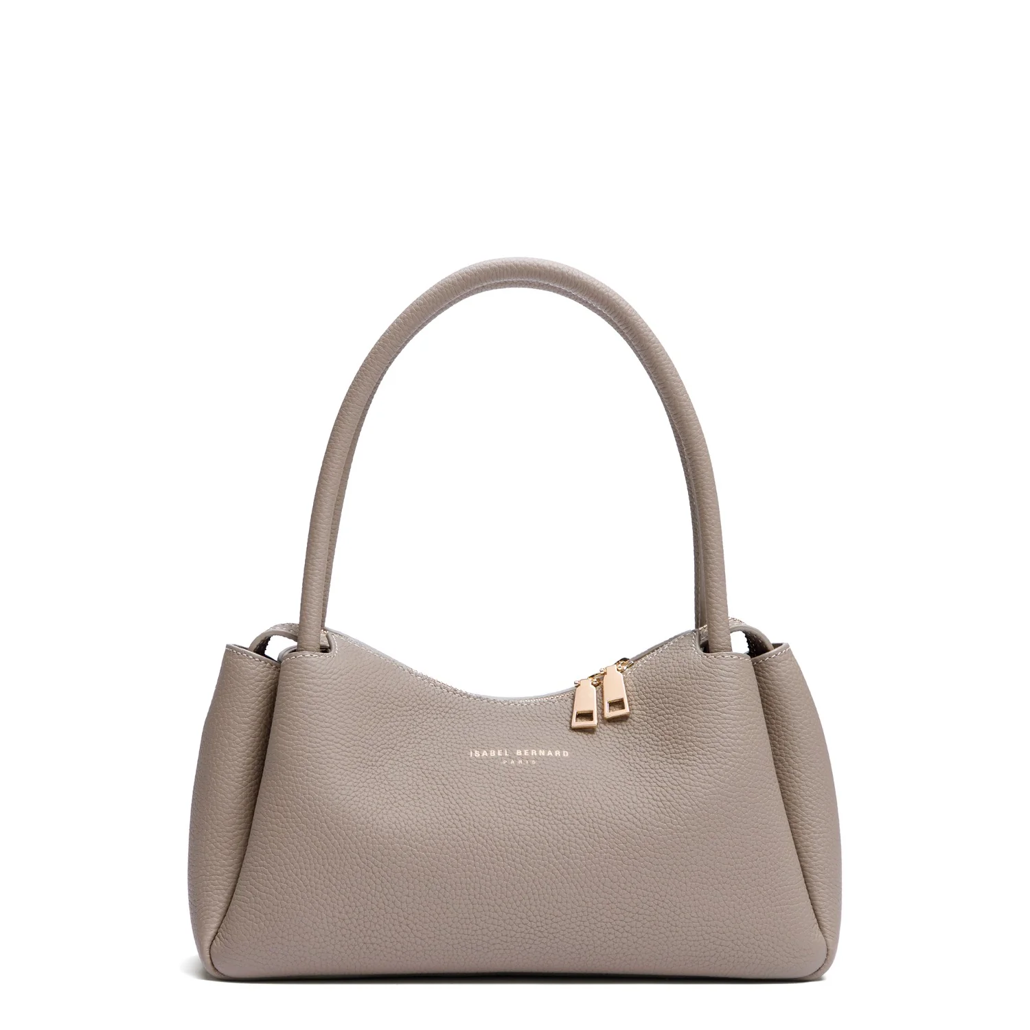 Isabel Bernard Honoré Eve Taupefarbene Handtasche aus Kalbsleder IB21133-078