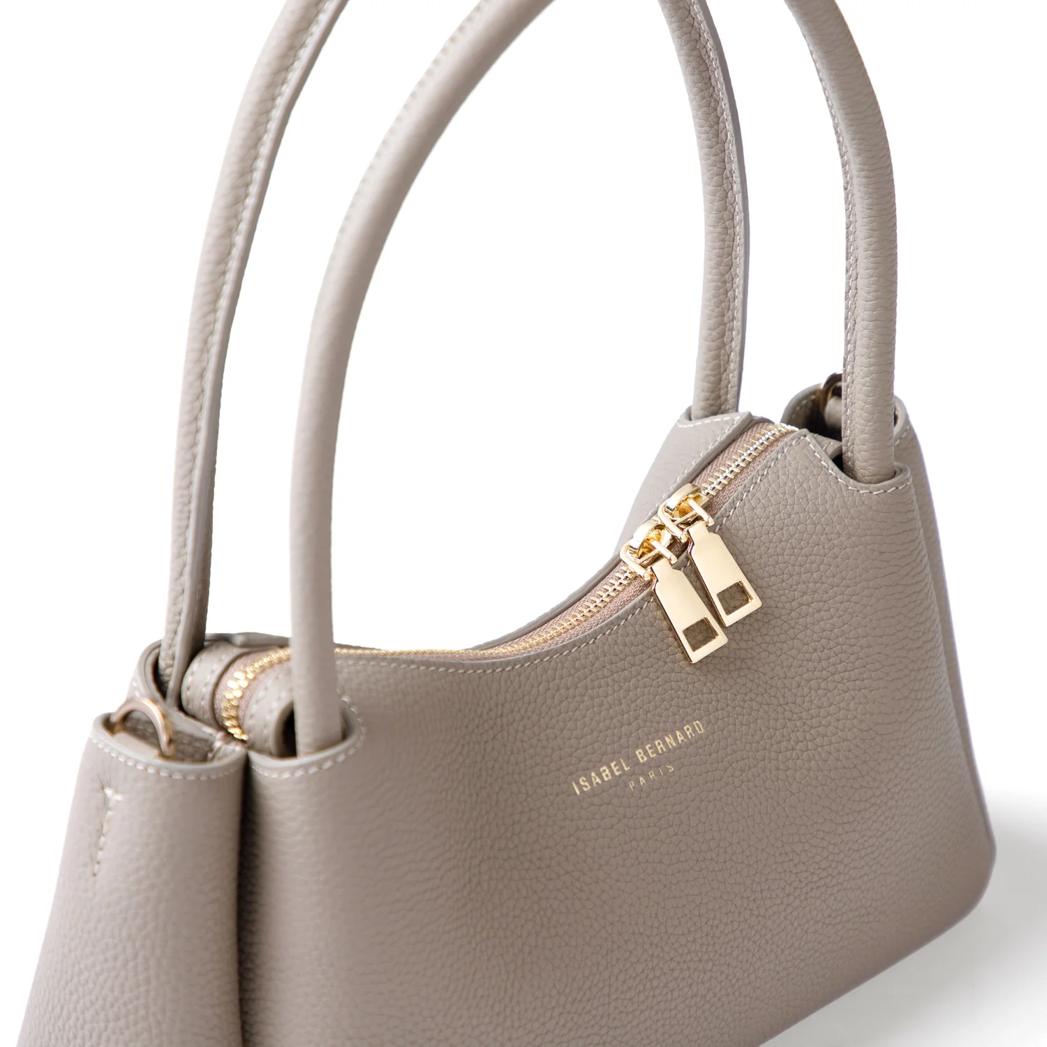 Isabel Bernard Honoré Eve Taupefarbene Handtasche aus Kalbsleder IB21133-078 - Image 6