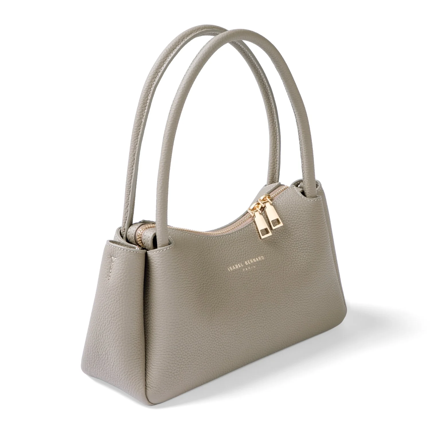 Isabel Bernard Honoré Eve Taupefarbene Handtasche aus Kalbsleder IB21133-078 - Image 8
