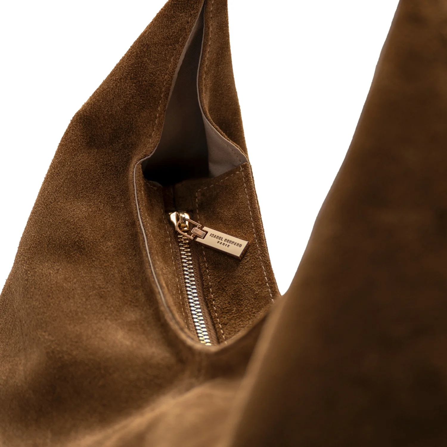 Isabel Bernard Honoré Grace braune Wildleder-Schultertasche IB25093-130 - Image 6