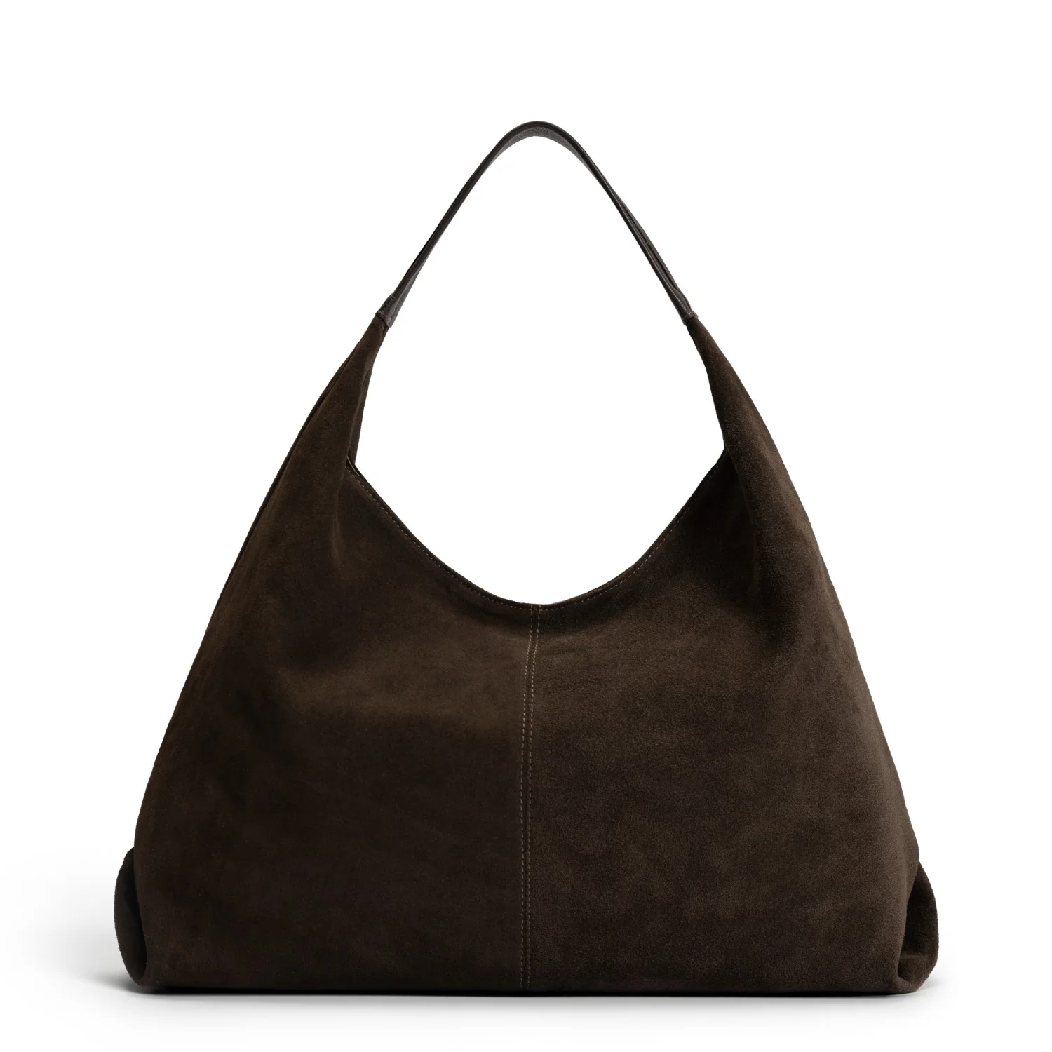 Isabel Bernard Honoré Grace dunkelbraune Wildleder-Schultertasche IB25093-131 - Image 5