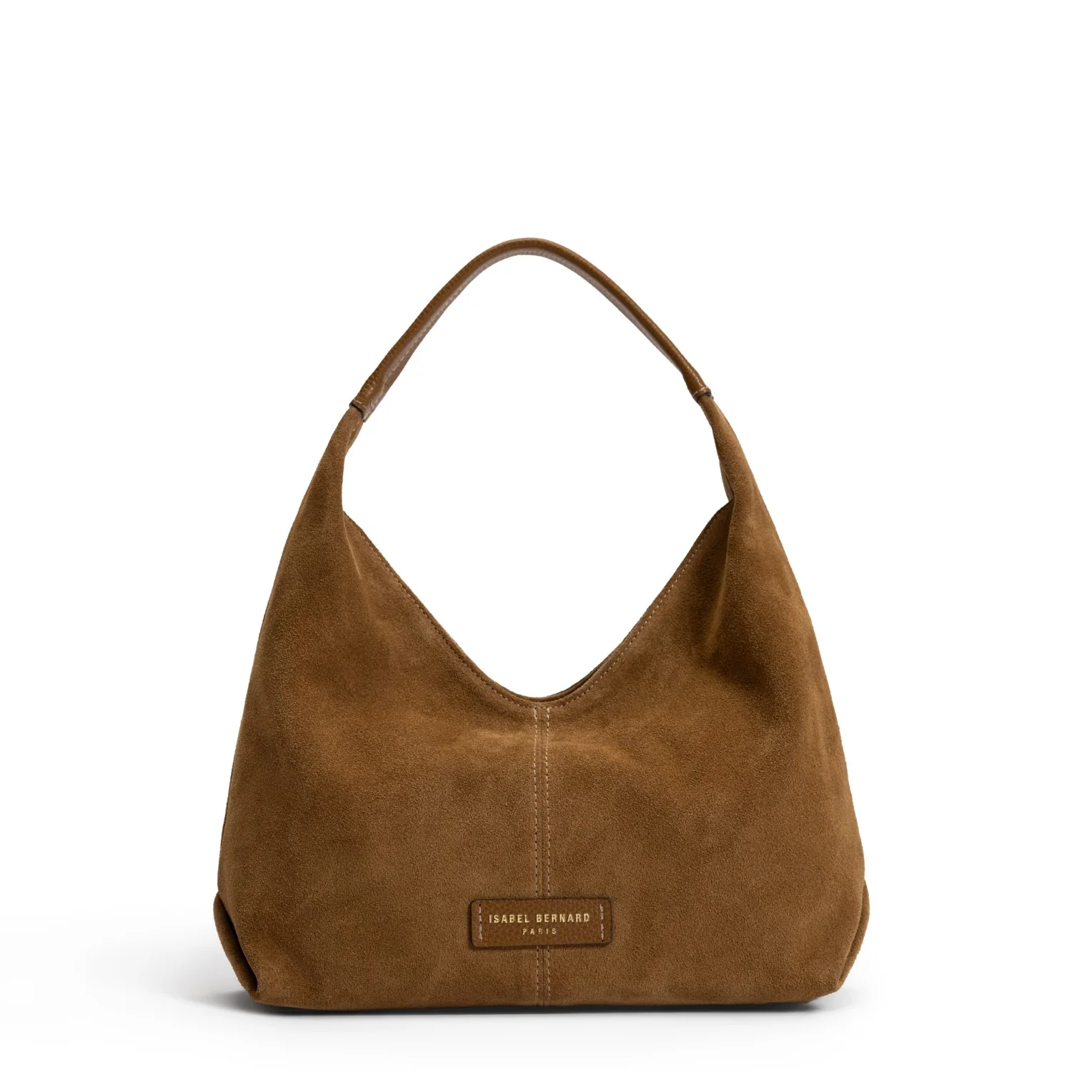 Isabel Bernard Honoré Grace Mini braune Wildleder-Handtasche IB21132-130