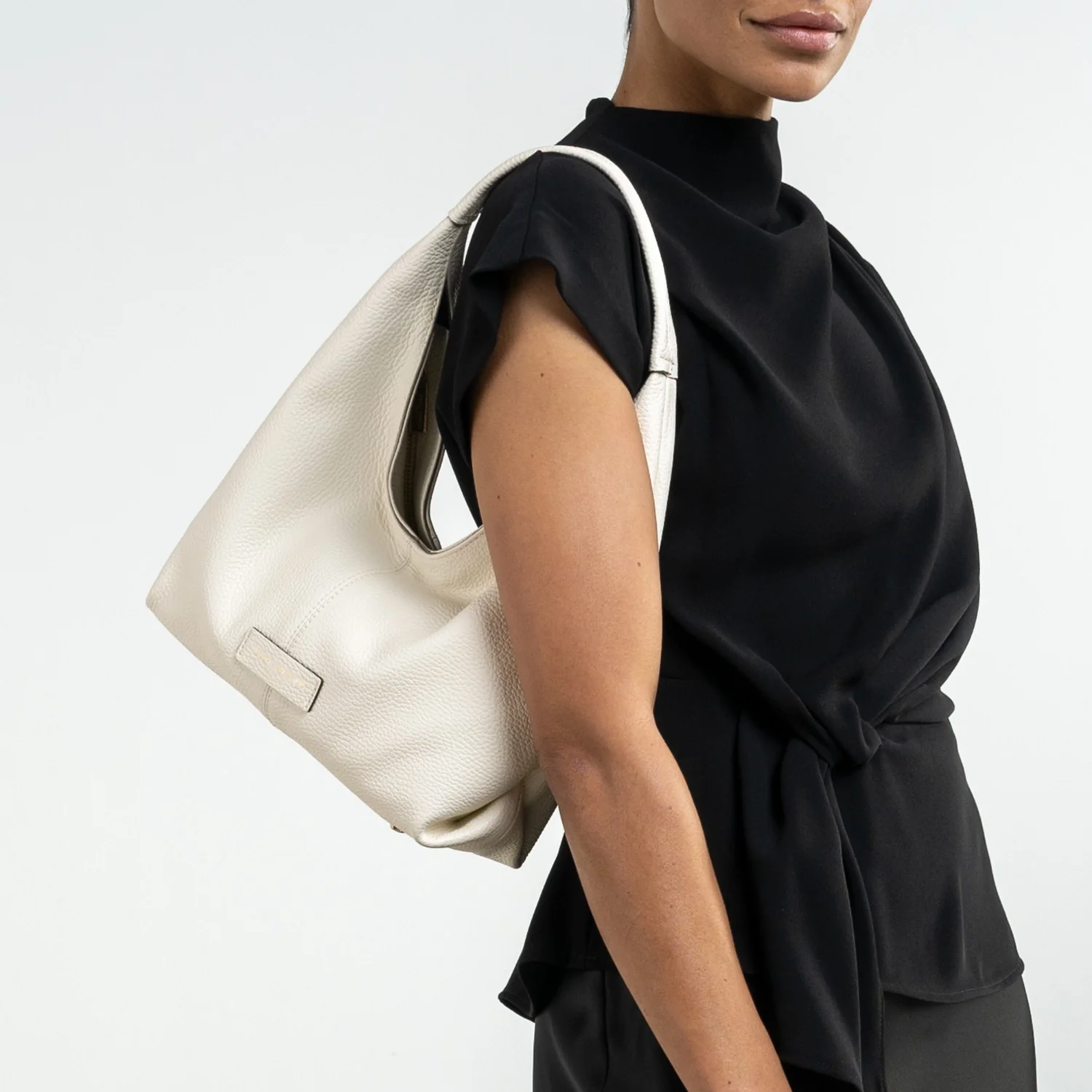 Isabel Bernard Honoré Grace Mini cremefarbene Leder-Handtasche aus Kalbsleder IB21132-070 - Image 3