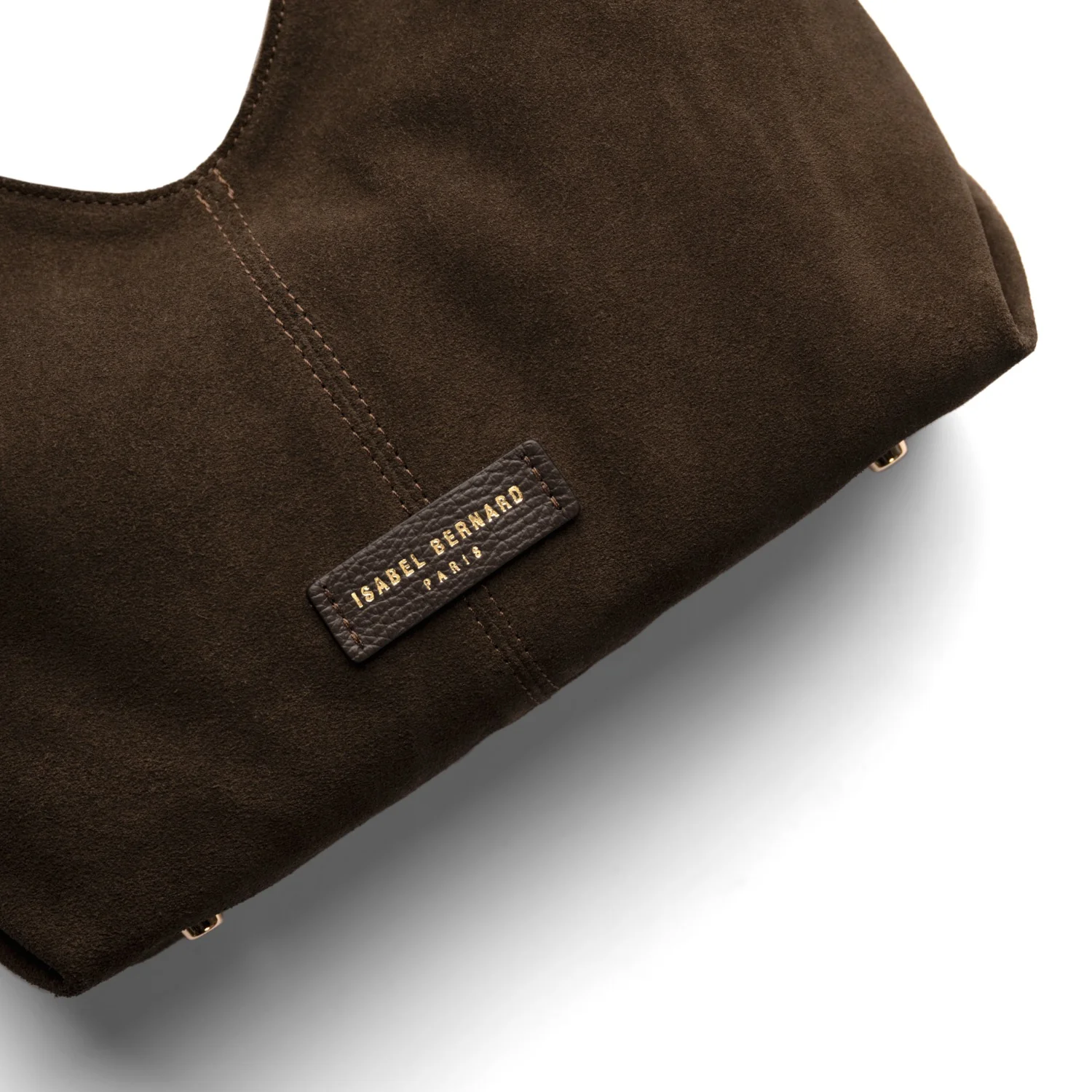 Isabel Bernard Honoré Grace Mini dunkelbraune Wildleder-Handtasche IB21132-131 - Image 8