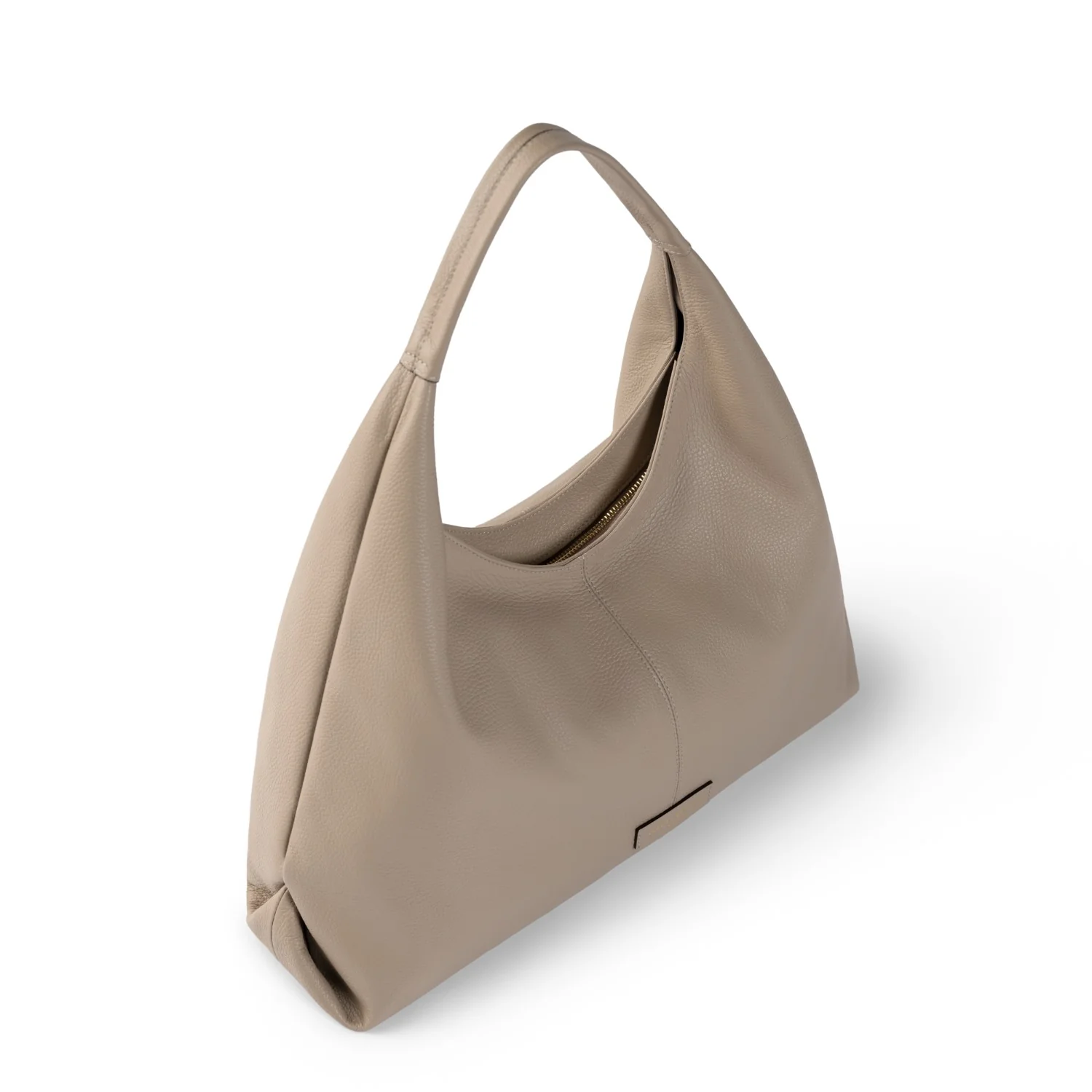 Isabel Bernard Honoré Grace taupefarbene Leder-Schultertasche aus Kalbsleder IB25093-078 - Image 8